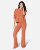 ESSENTIAL FLEECE RIBBED FLARE PANT sold by Hurley