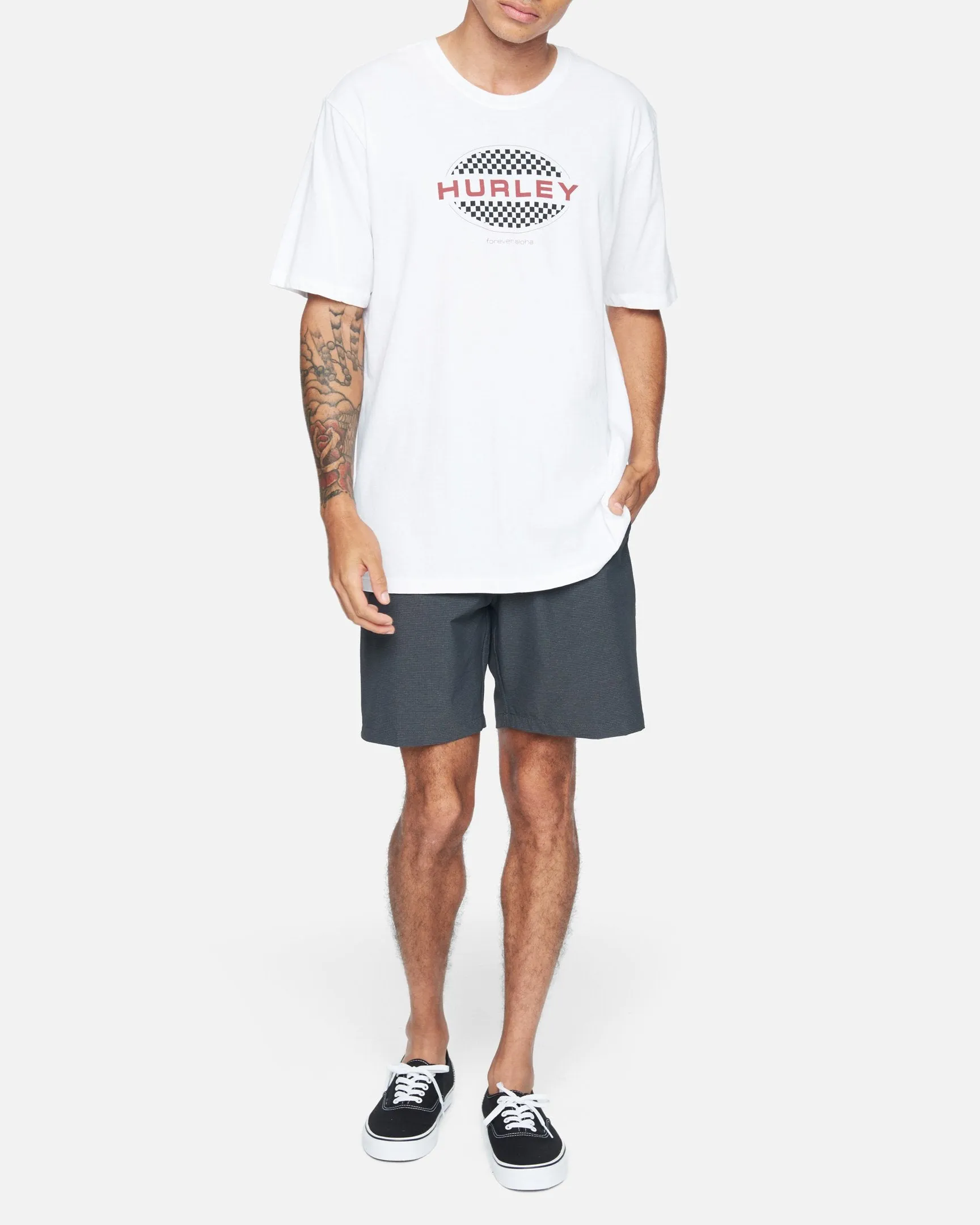 Everyday Washed Oval Checkers Short Sleeve T-Shirt sold by Hurley product image thumbnail 4