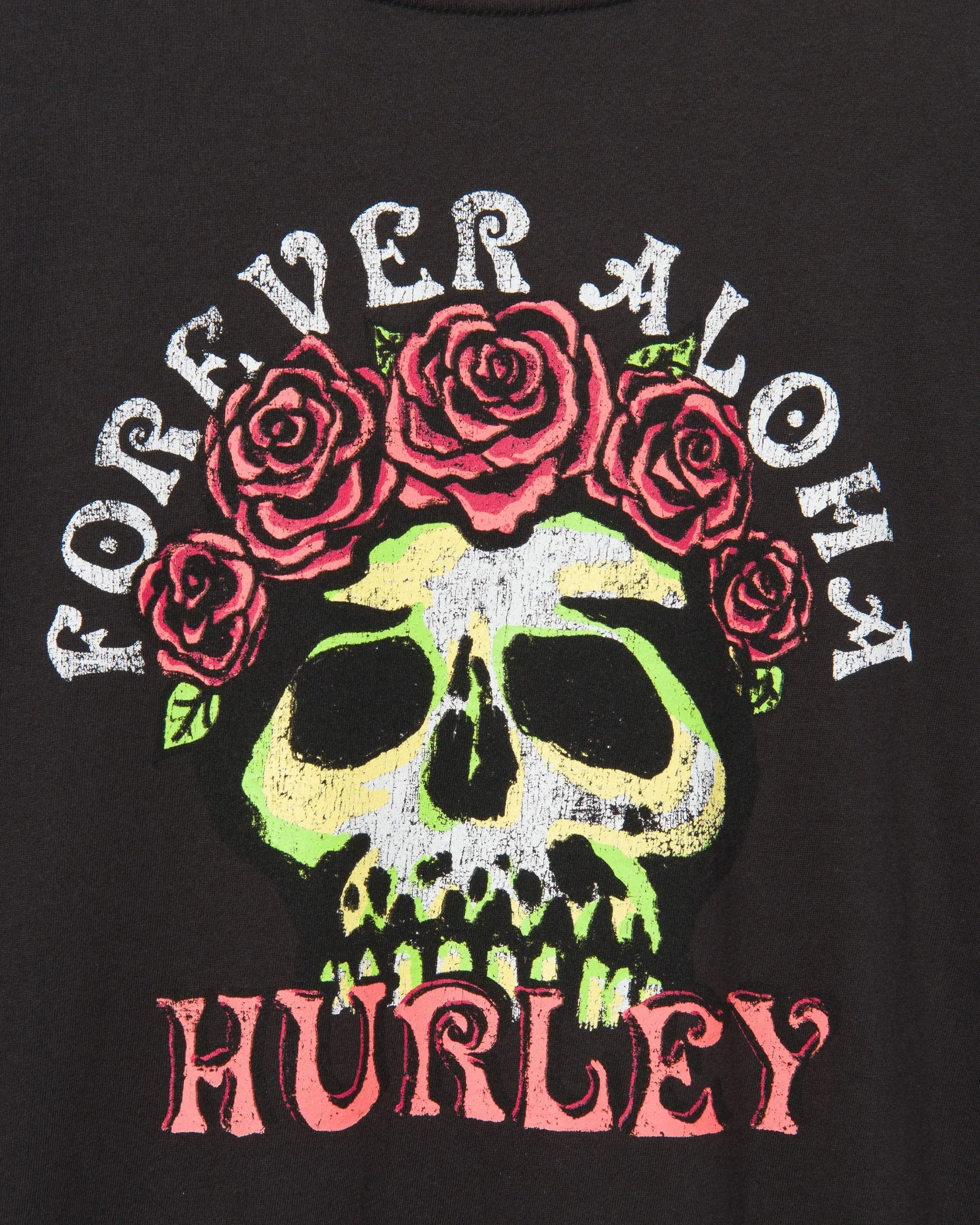 Everyday Washed Skull Flowers Short Sleeve T-Shirt sold by Hurley product image thumbnail 3