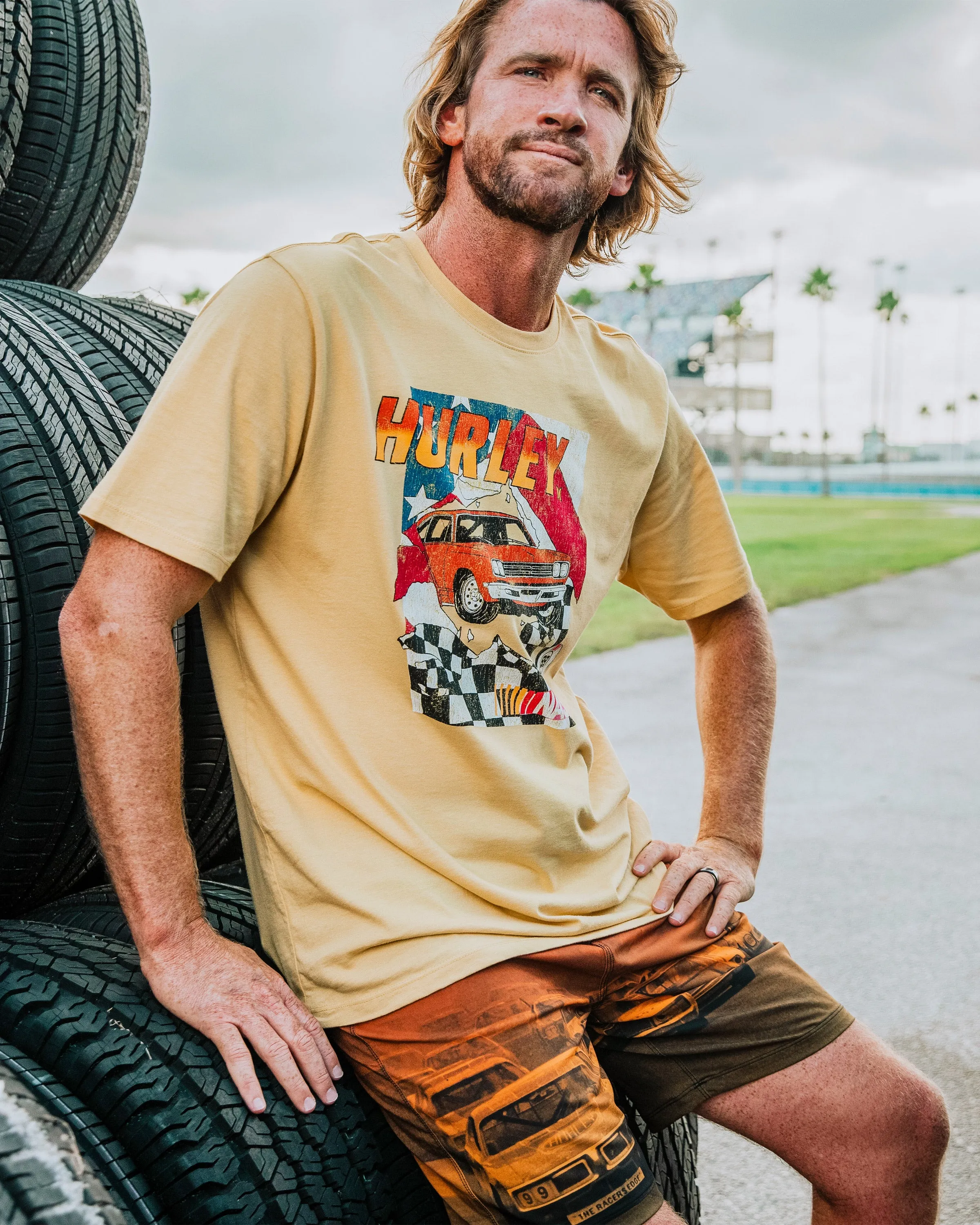 Nascar Everyday Finish Line Short Sleeve Shirt sold by Hurley