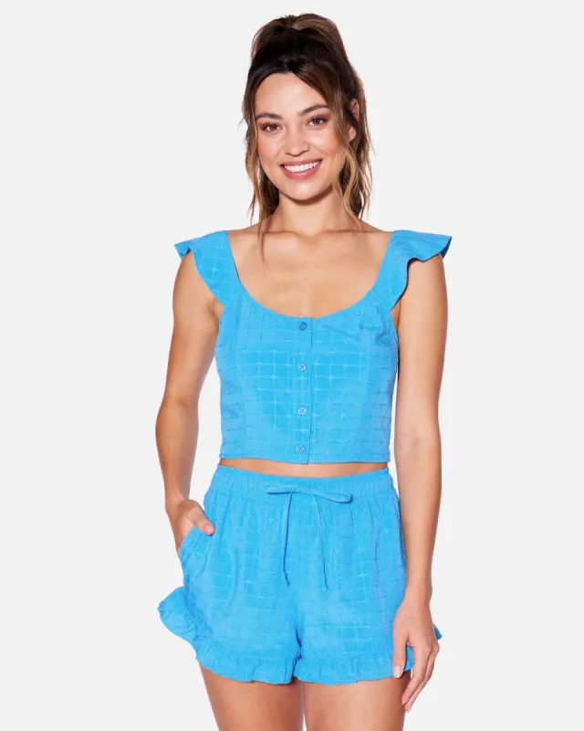 Window Pane Crop Top sold by Hurley