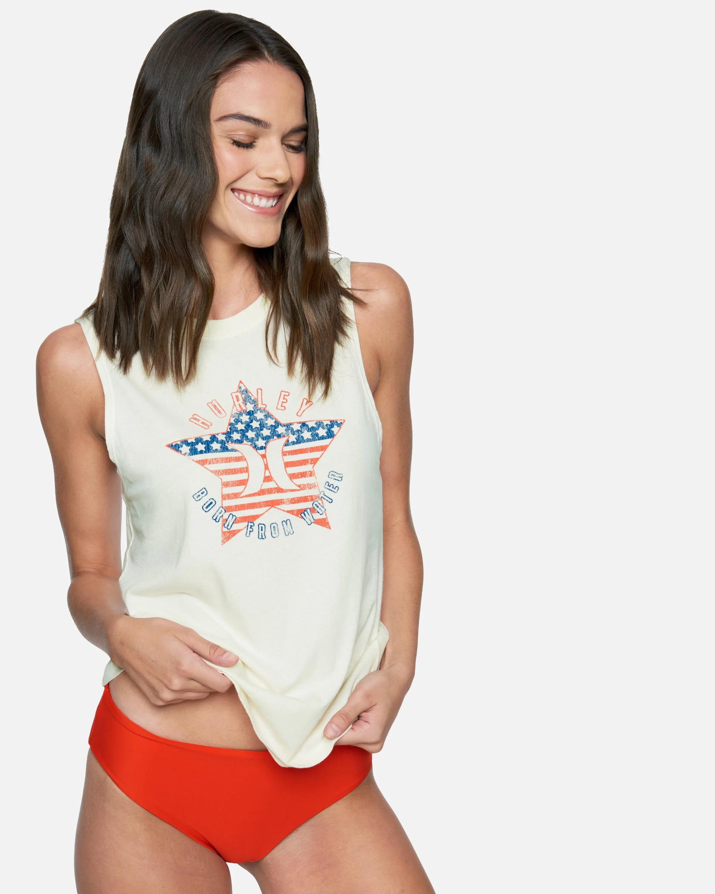 Staricana Washed Muscle Tank sold by Hurley
