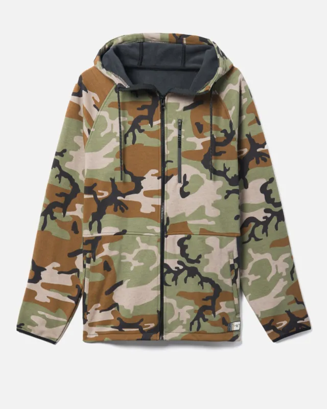 Wilder Camo Heat Full Zip Hoodie sold by Hurley