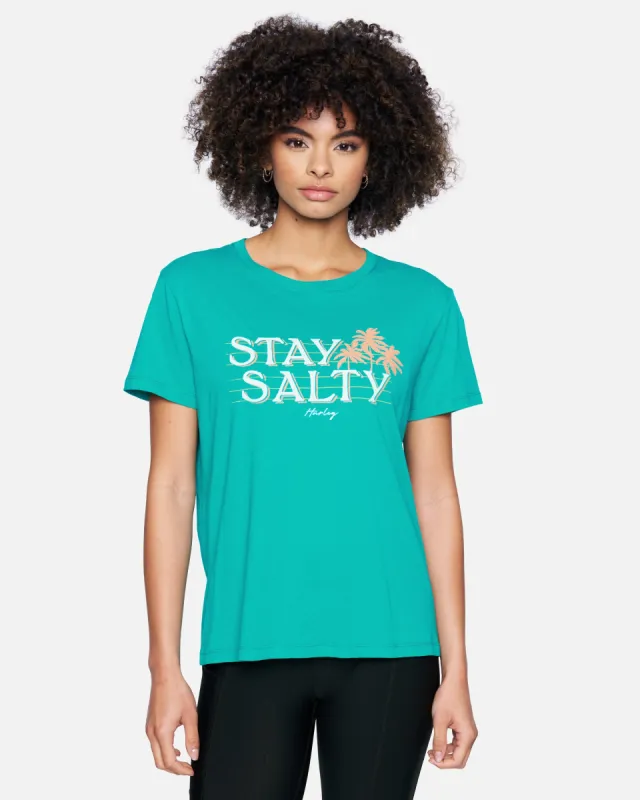 Salty Daze Relaxed Girlfriend Short Sleeve T-Shirt sold by Hurley
