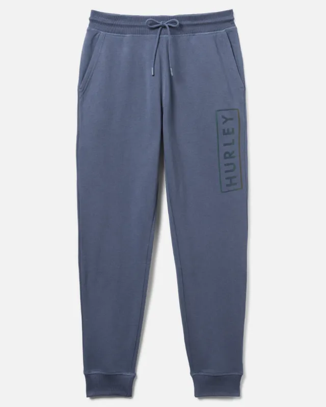 Exist Boxed Logo Relaxed Fit Cotton Fleece Jogger sold by Hurley