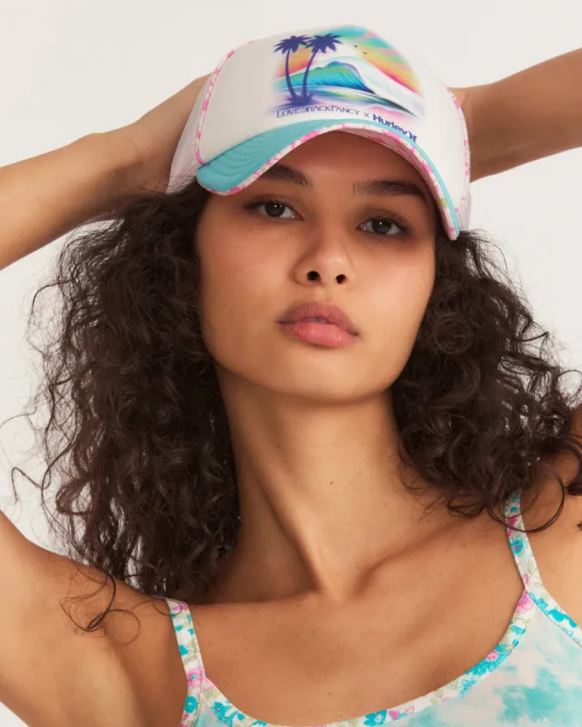 LoveShackFancy x Hurley - Coastal Trucker Hat sold by Hurley