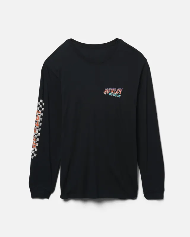 Everyday Washed Racer Script Long Sleeve T-Shirt sold by Hurley