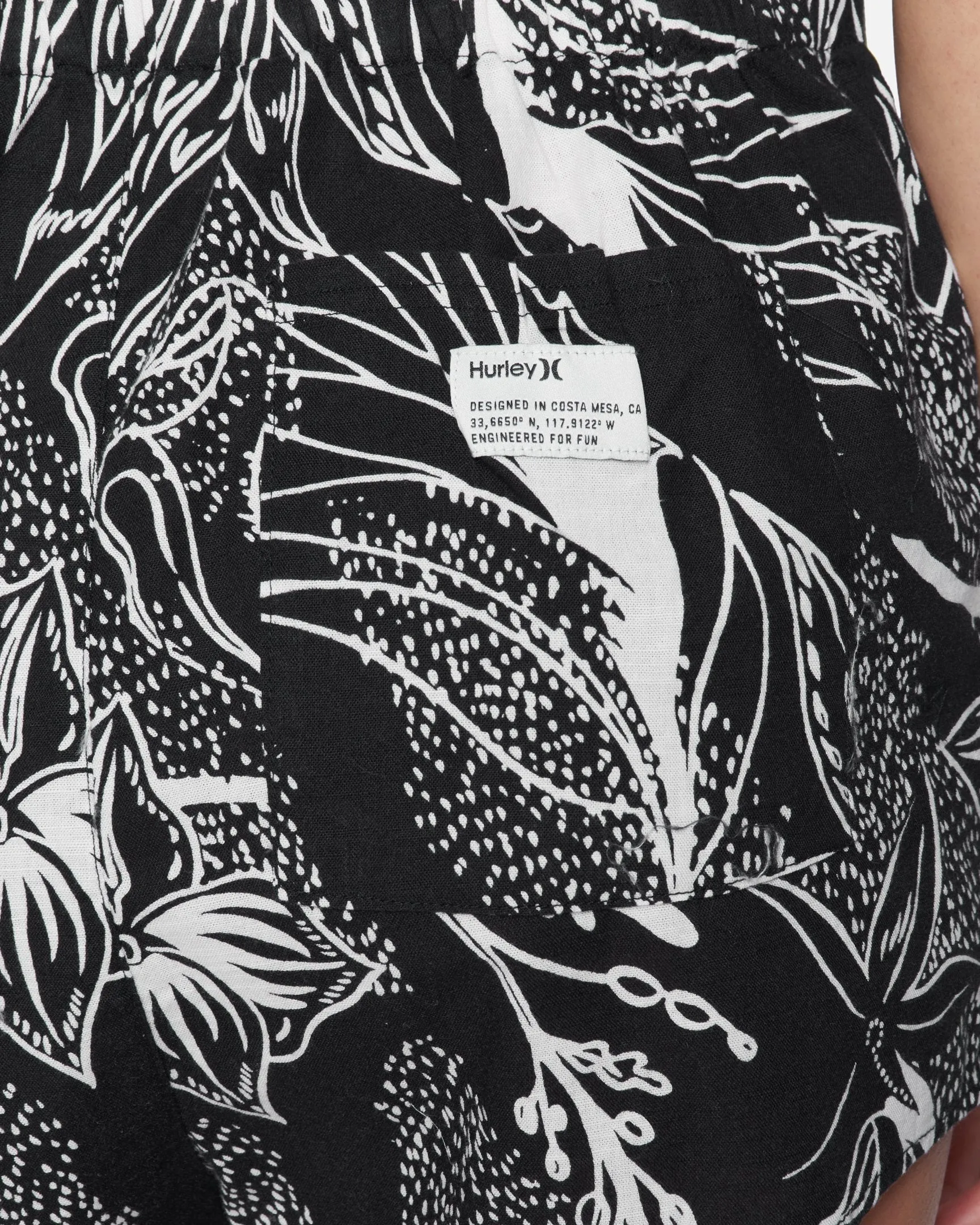 Women's Domino Short Sleeve Romper sold by Hurley product image thumbnail 3