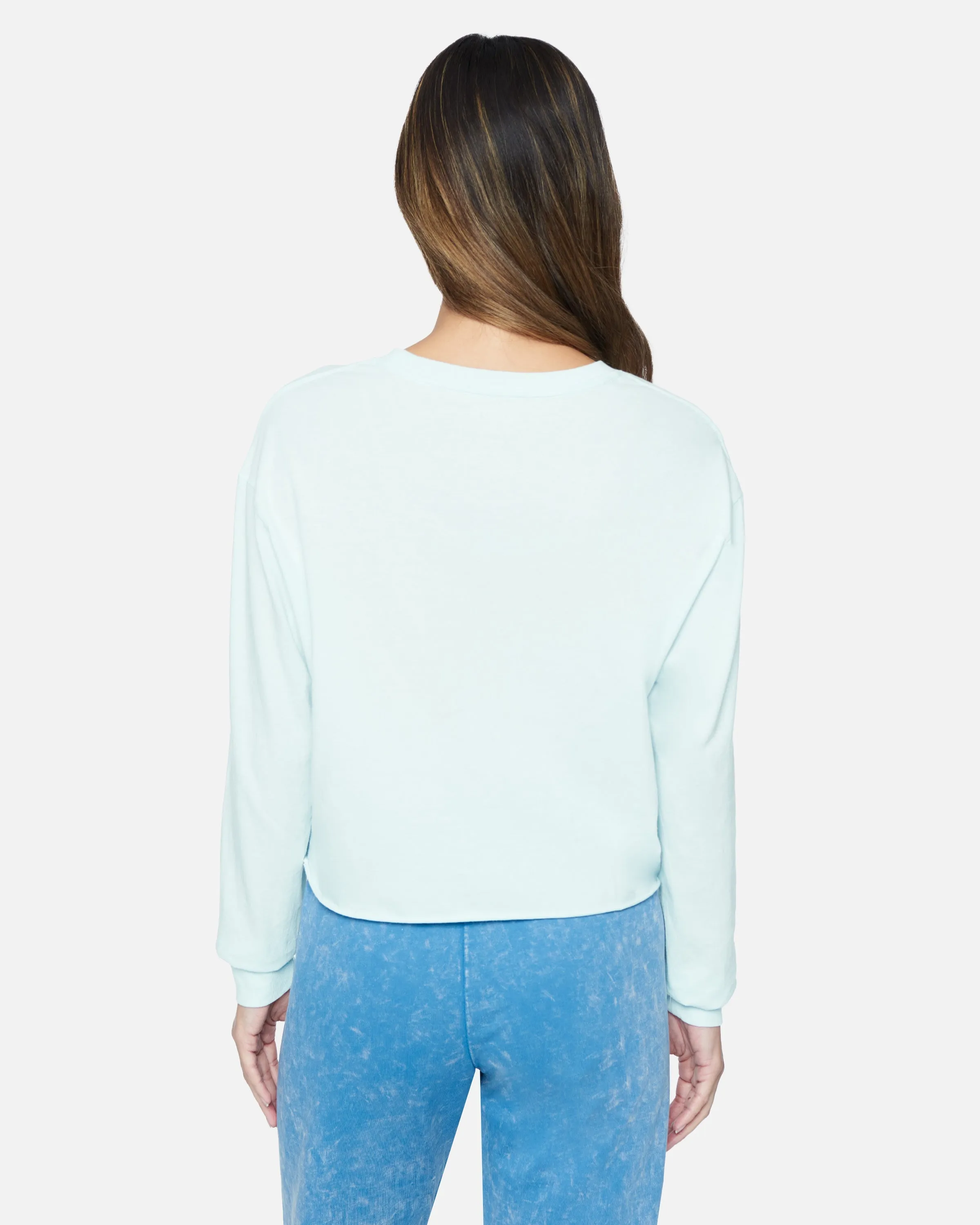 Paige Washed Cropped Boyfriend Long Sleeve Tee sold by Hurley product image thumbnail 2