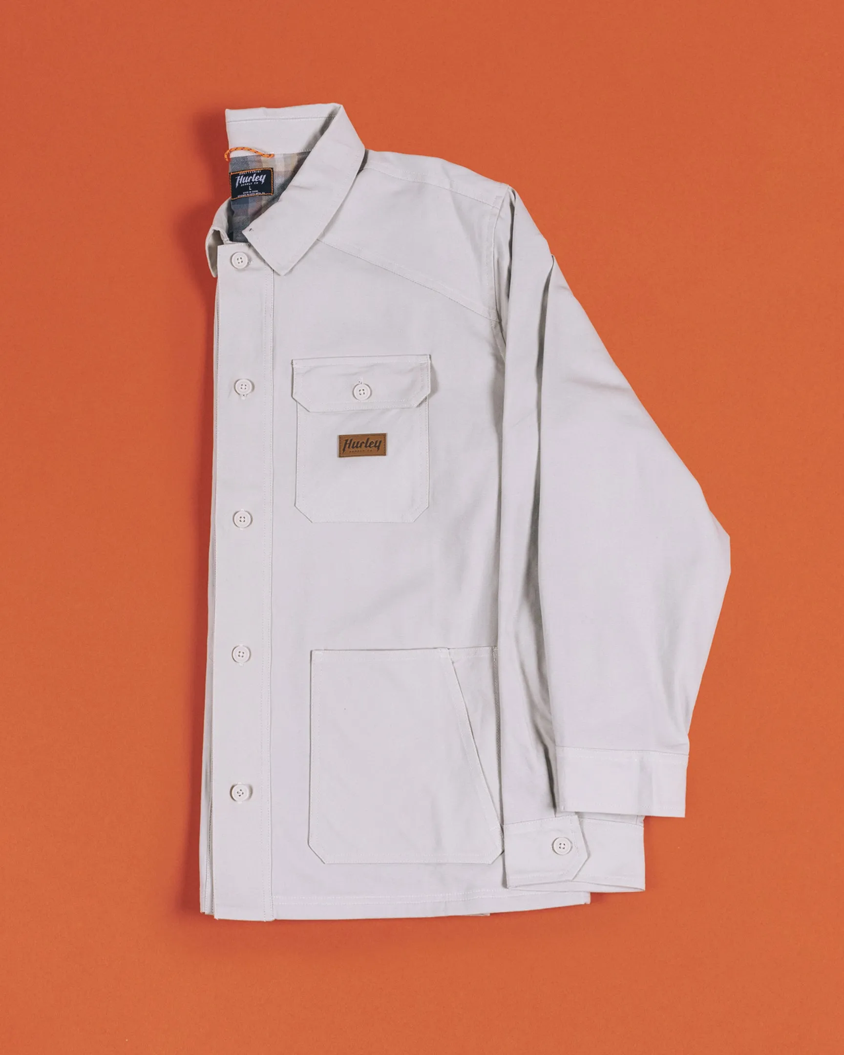 Bixby Flannel Lined Canvas Long Sleeve sold by Hurley