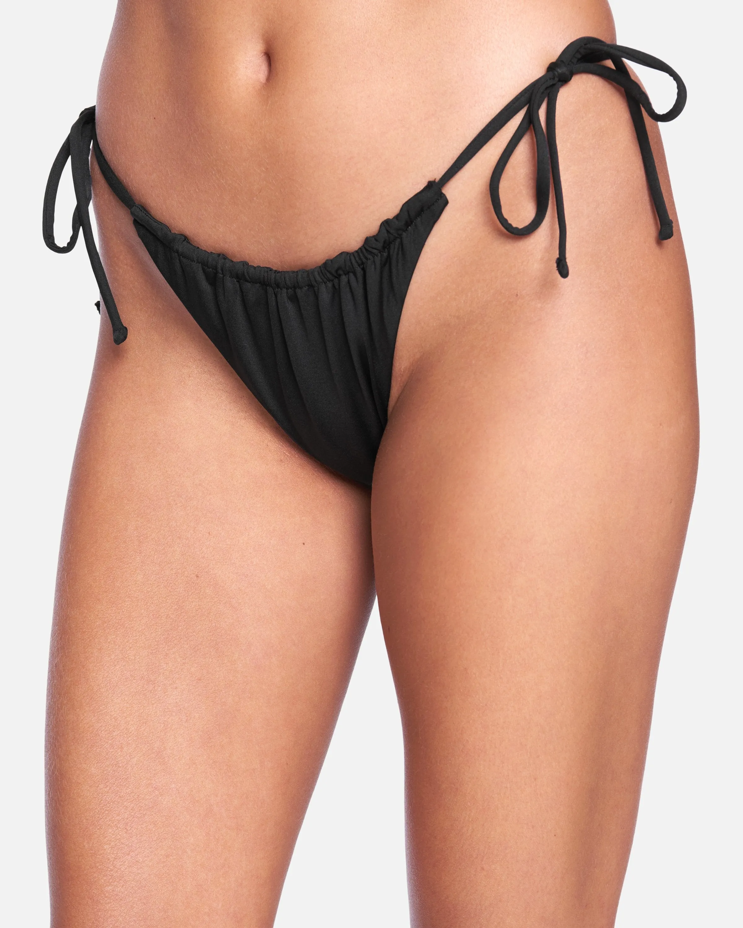 Solid Slider Tie Side Cheeky Bikini Bottom sold by Hurley product image thumbnail 3