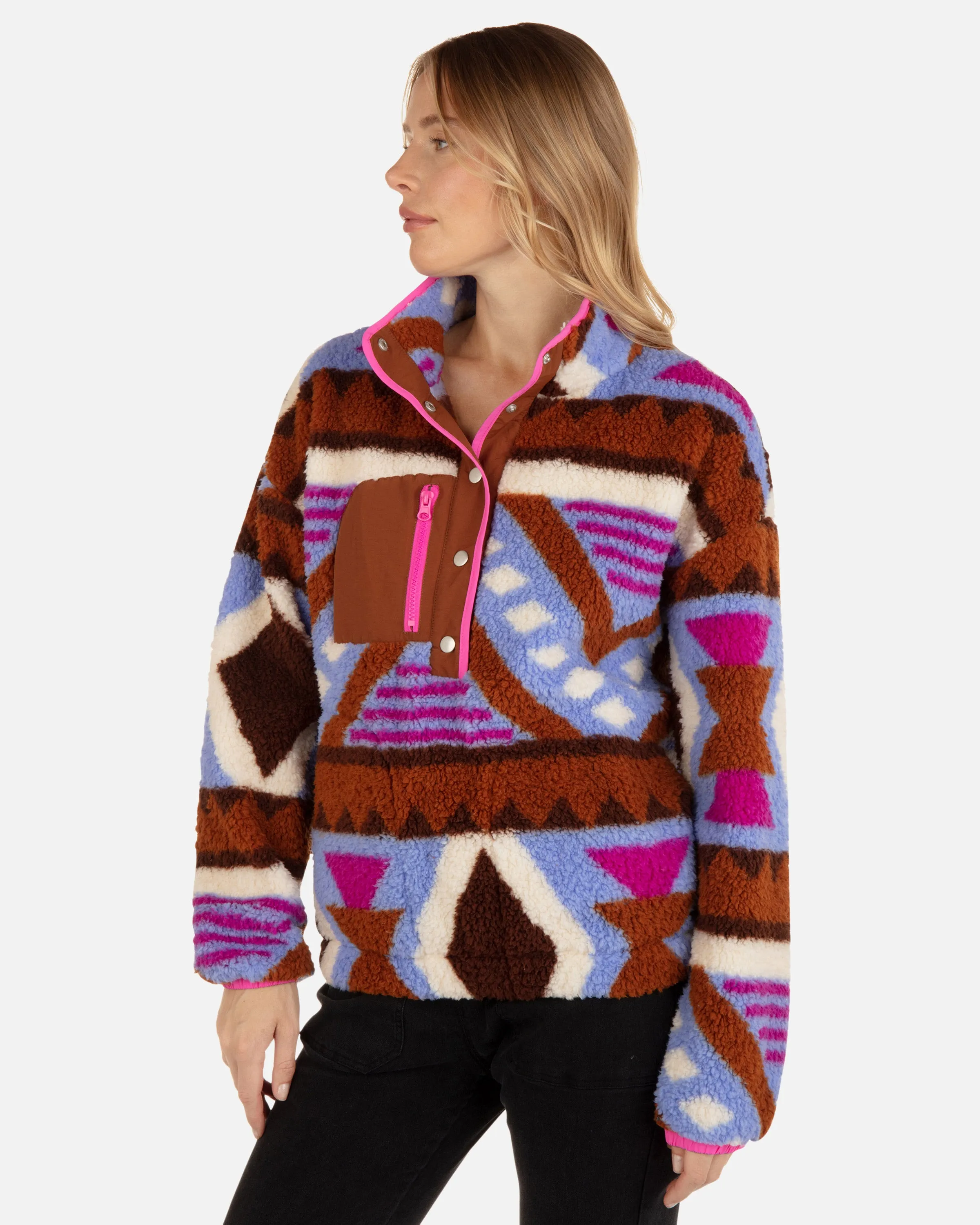 Azteca Half Snap Jacket sold by Hurley product image thumbnail 3
