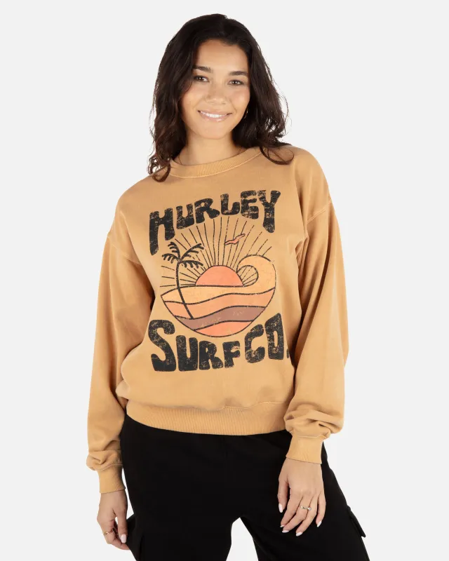 Take Me Surfing Boyfriend Crew Neck sold by Hurley