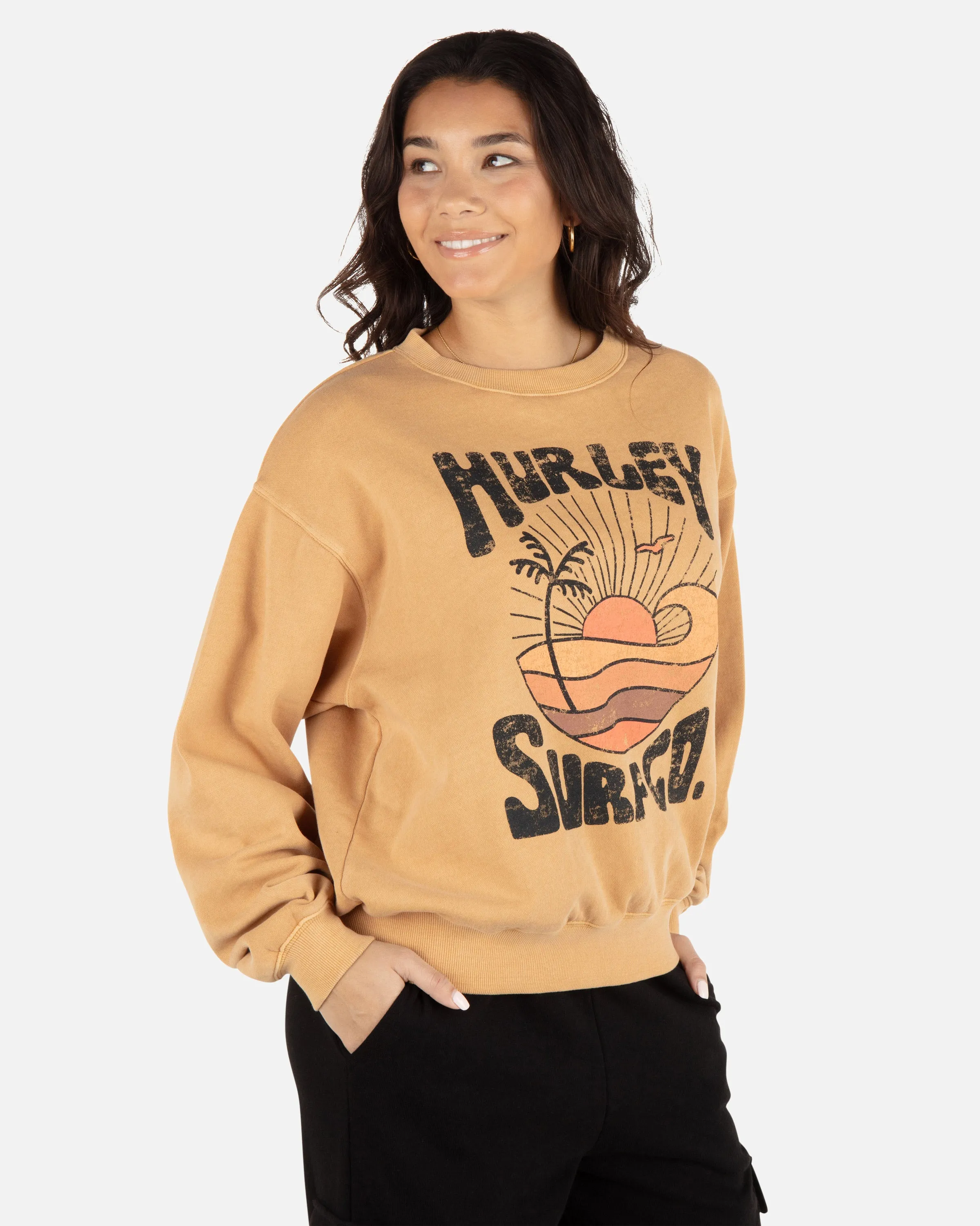 Take Me Surfing Boyfriend Crew Neck sold by Hurley product image thumbnail 4