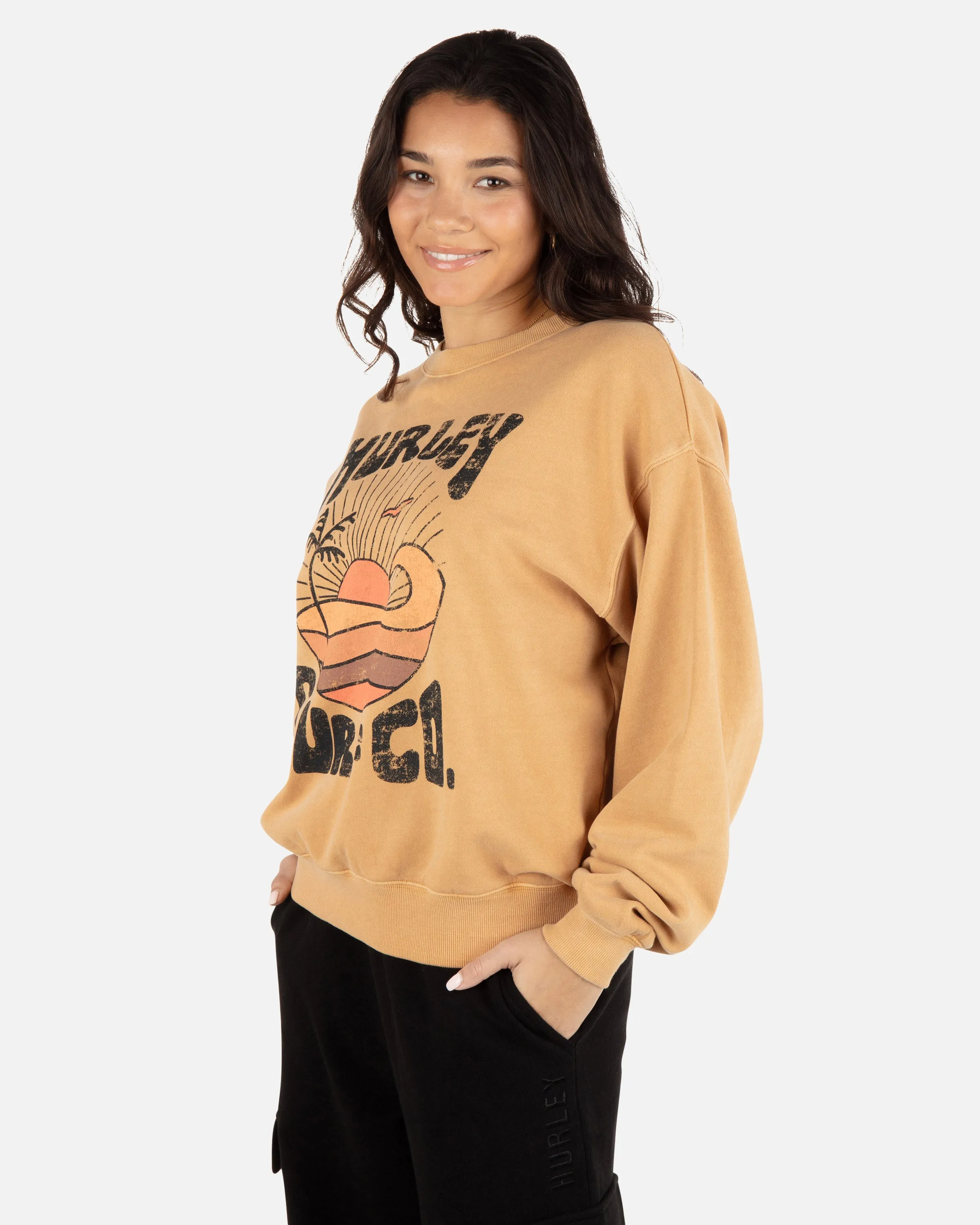Take Me Surfing Boyfriend Crew Neck sold by Hurley product image thumbnail 3