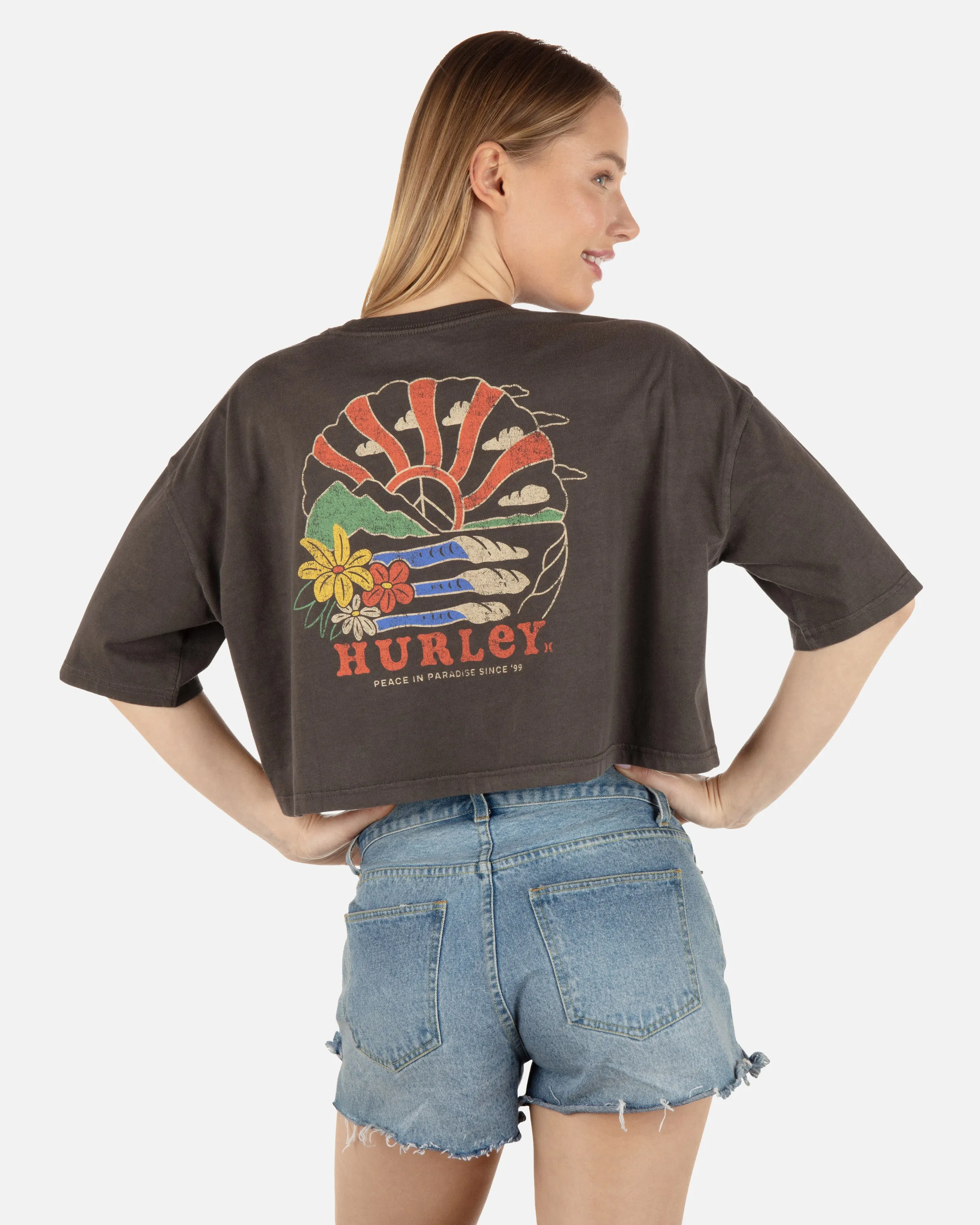 Peace Pipes Rx Crop Tee sold by Hurley product image thumbnail 2