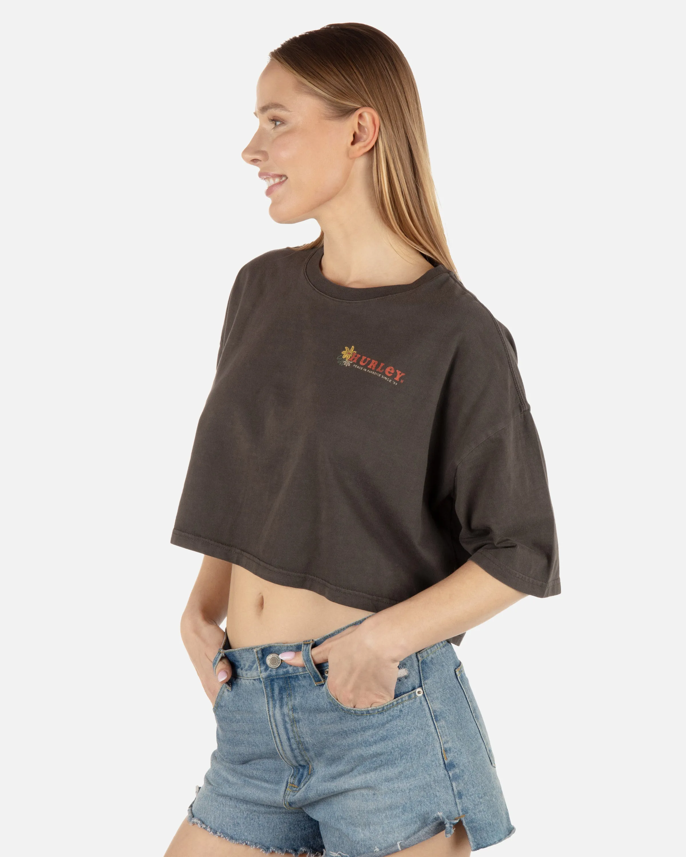 Peace Pipes Rx Crop Tee sold by Hurley product image thumbnail 3