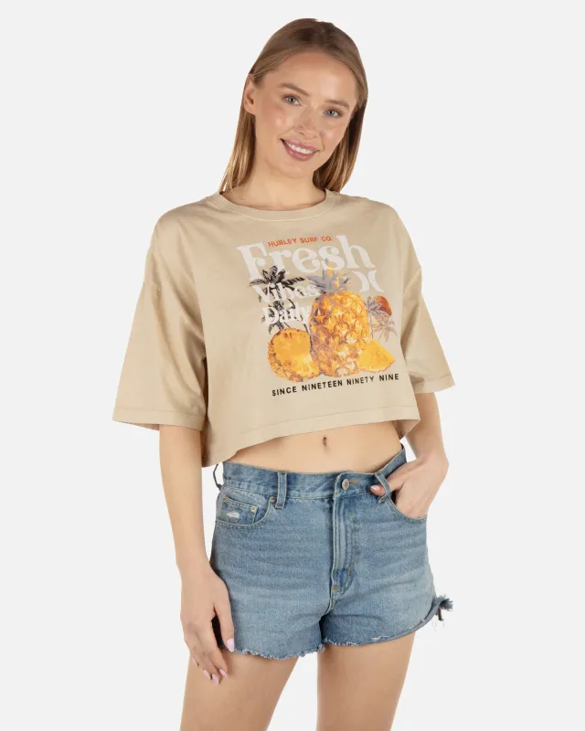 Organic Vibes Rx Crop Tee sold by Hurley