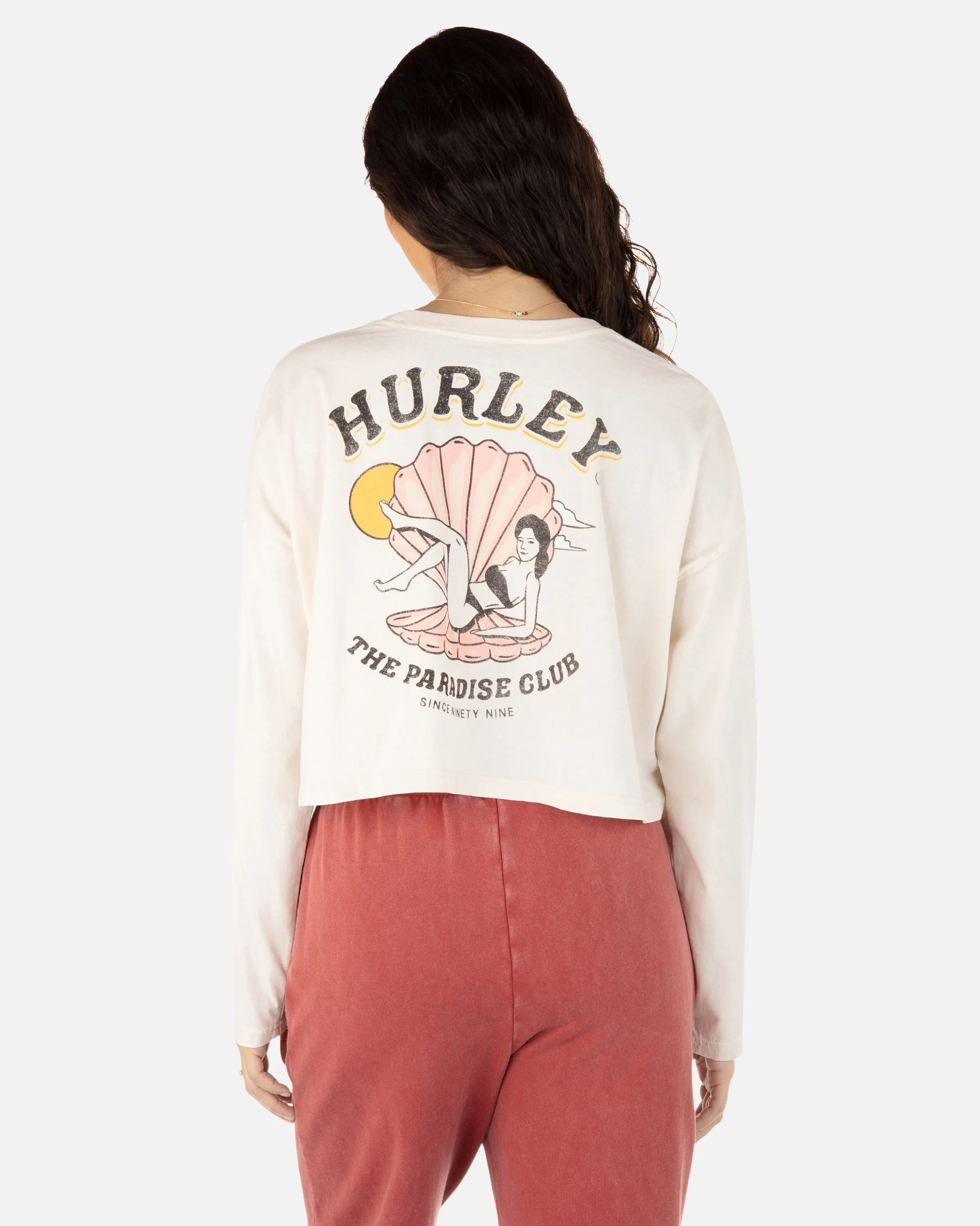 Paradise Seekers Long Sleeve Relaxed Cropped Tee sold by Hurley product image thumbnail 2