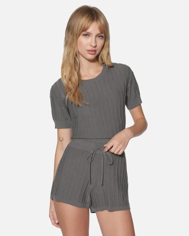 Daylight Short Sleeve Sweater Top made by Hurley