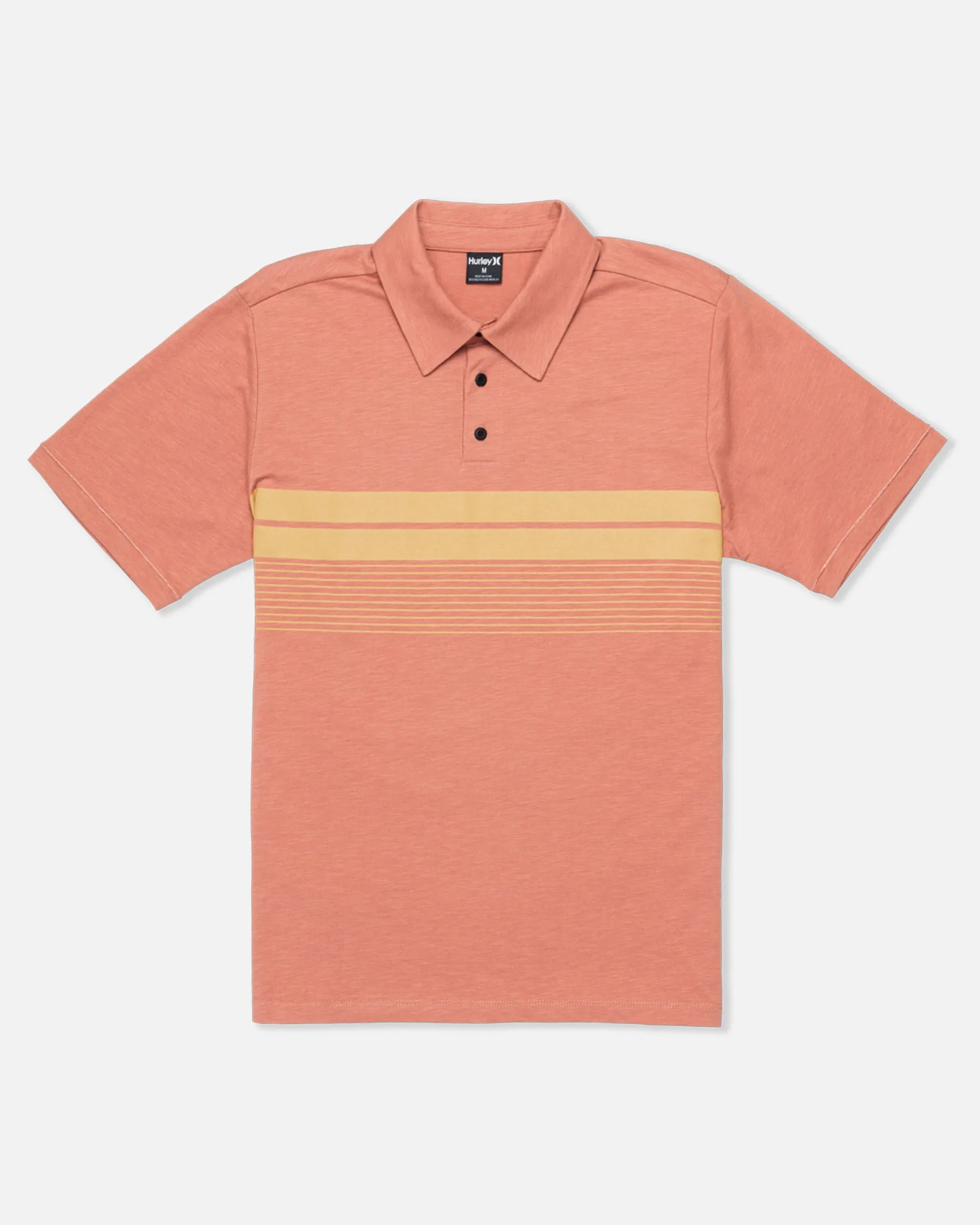 Printed Stripe Slub Polo Short Sleeve sold by Hurley