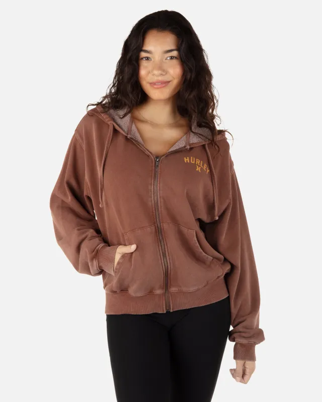 Hurley Wildcats Boyfriend Zip Up Hoodie sold by Hurley