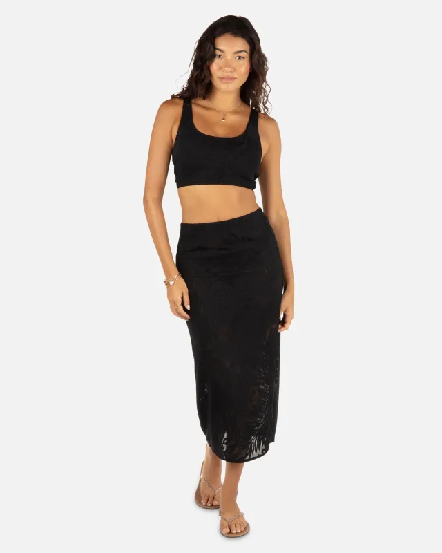 Ulu Leaf Midi Skirt sold by Hurley
