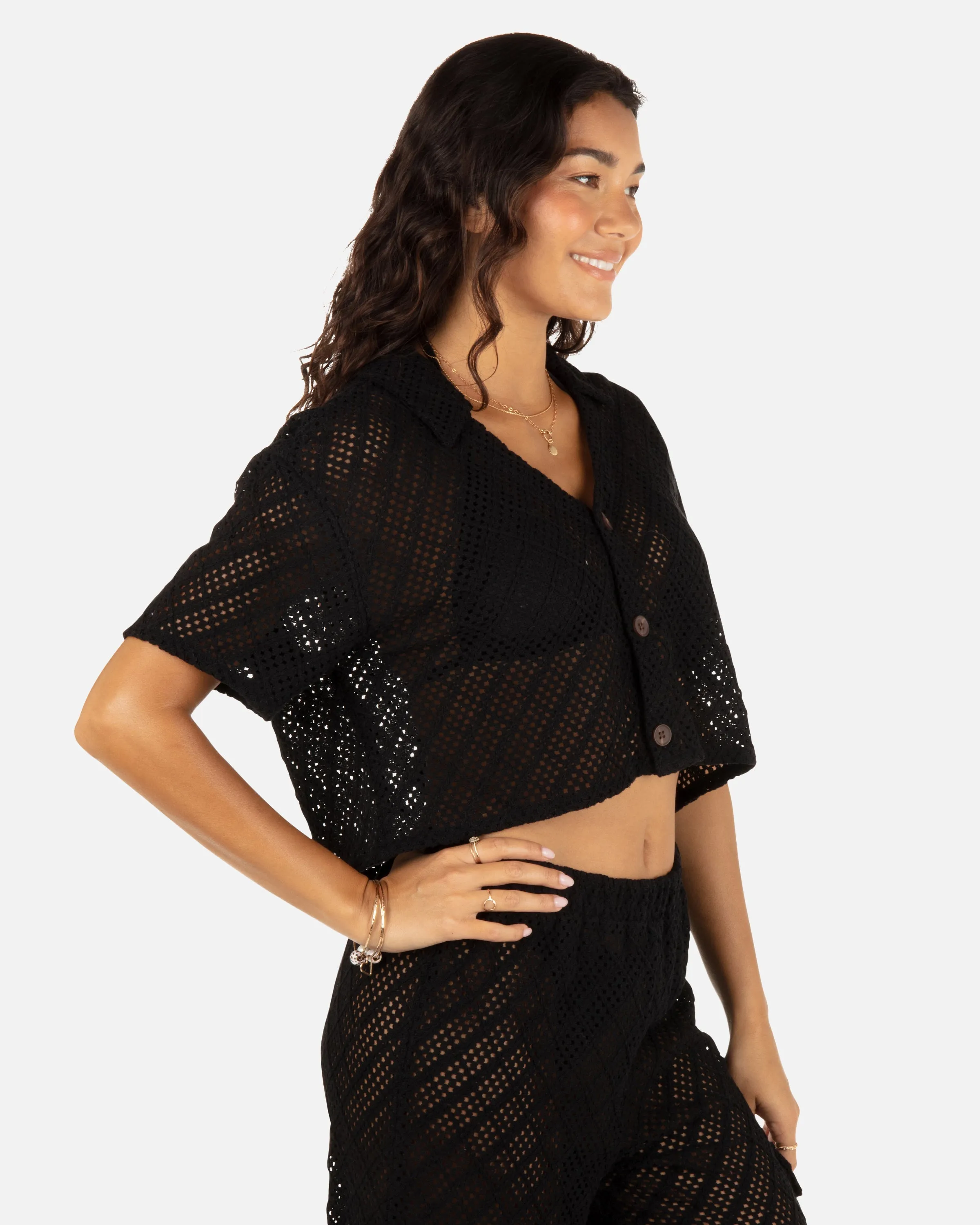 Crochet Camp Shirt sold by Hurley product image thumbnail 4