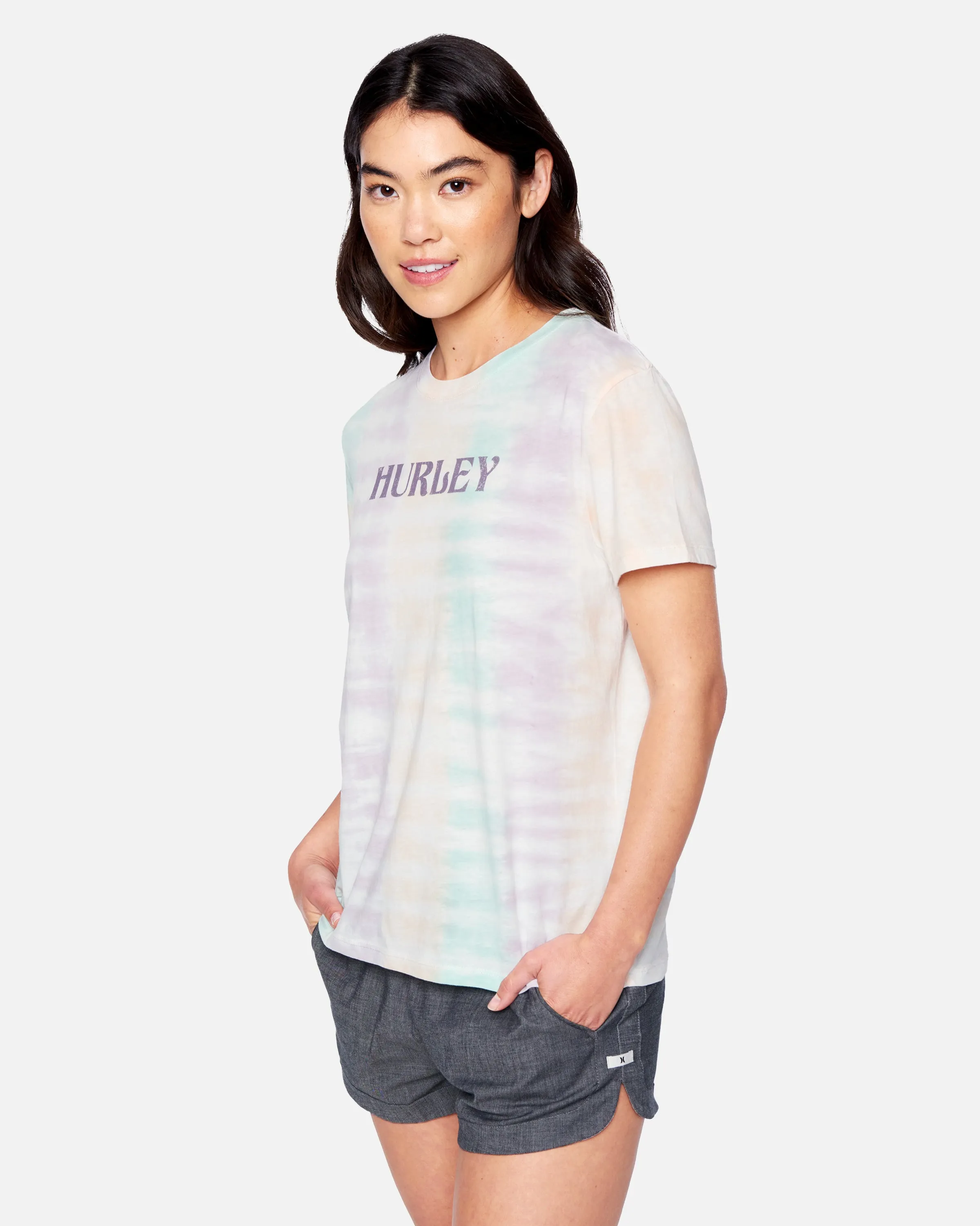 Alchemy Tie Dye Relaxed Girlfriend Short Sleeve T-Shirt sold by Hurley product image thumbnail 3