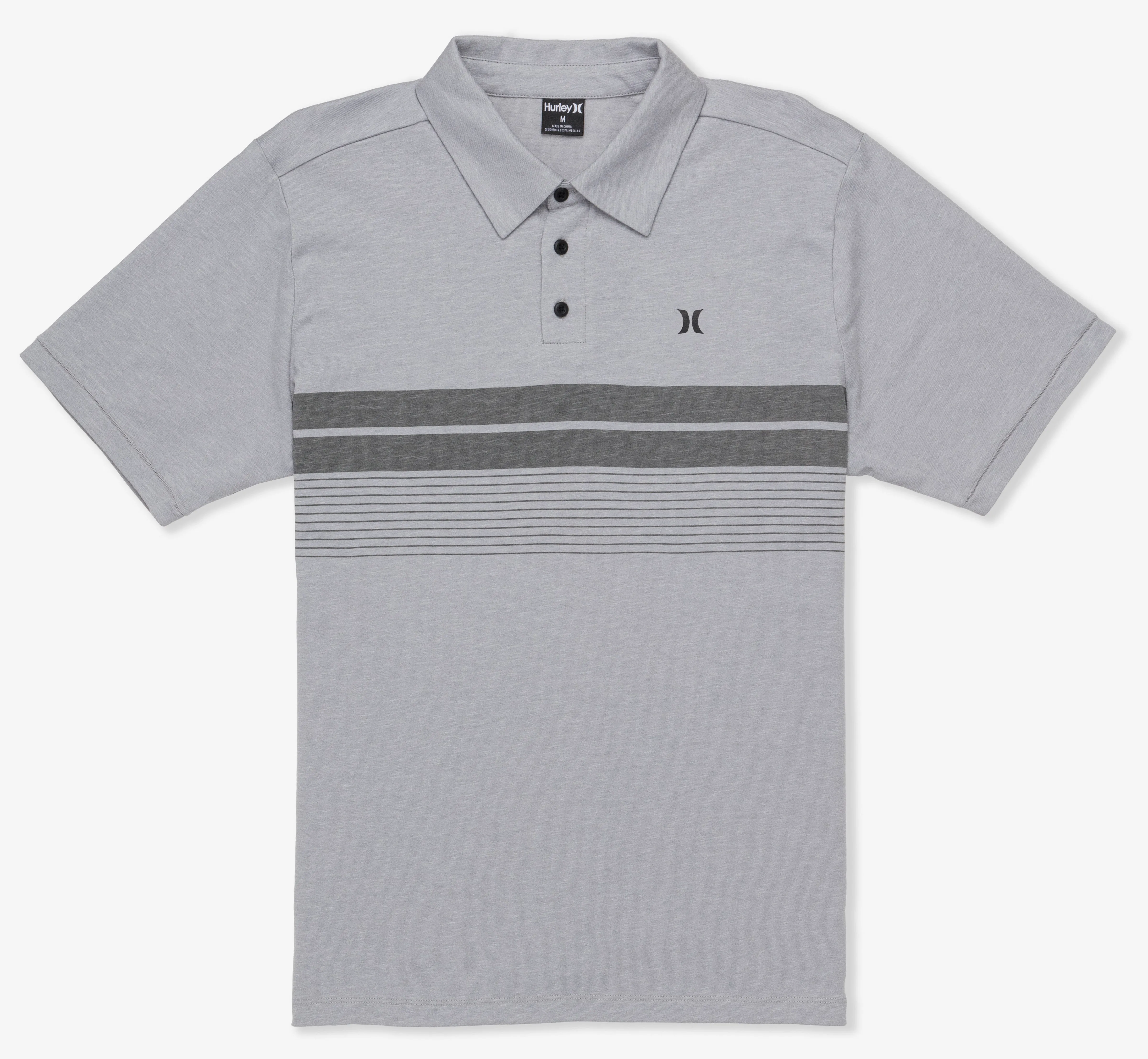 Printed Stripe Slub Polo Short Sleeve sold by Hurley