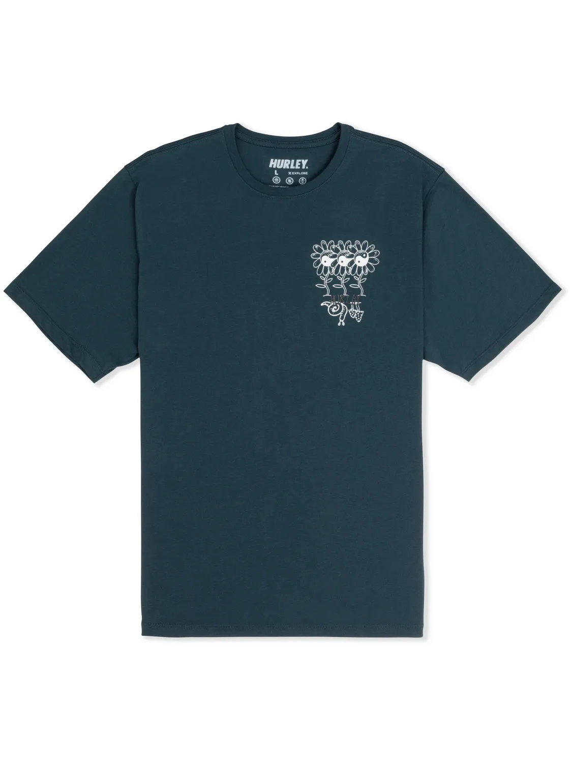 H2O Dri Skulls and Flowers Short Sleeve sold by Hurley