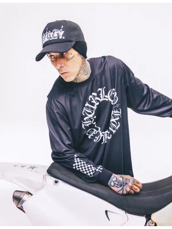 Hurley x Travis Barker Check Out Long Sleeve Jersey sold by Hurley