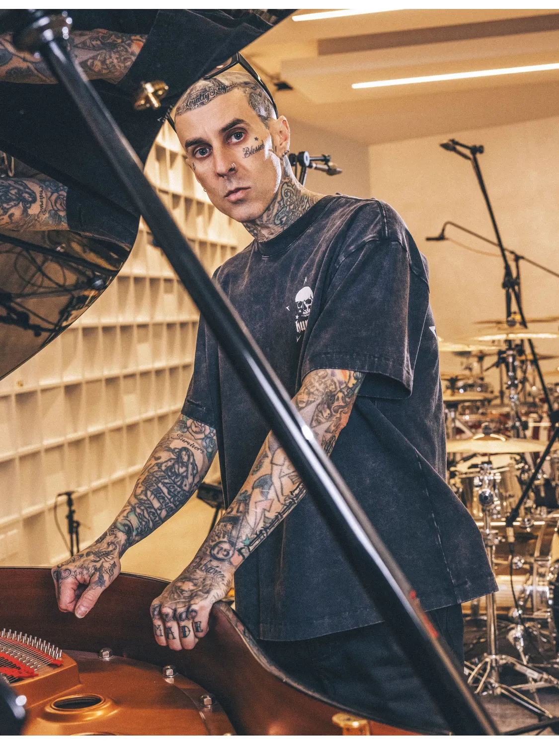 Hurley x Travis Barker Skull Island Short Sleeve sold by Hurley