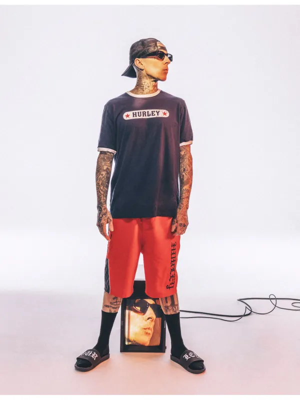 Hurley x Travis Barker Blink Ringer Short Sleeve Tee made by Hurley