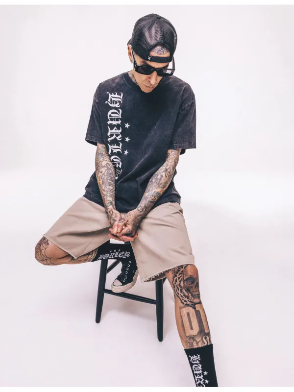 Hurley x Travis Barker Old English Short Sleeve Tee sold by Hurley