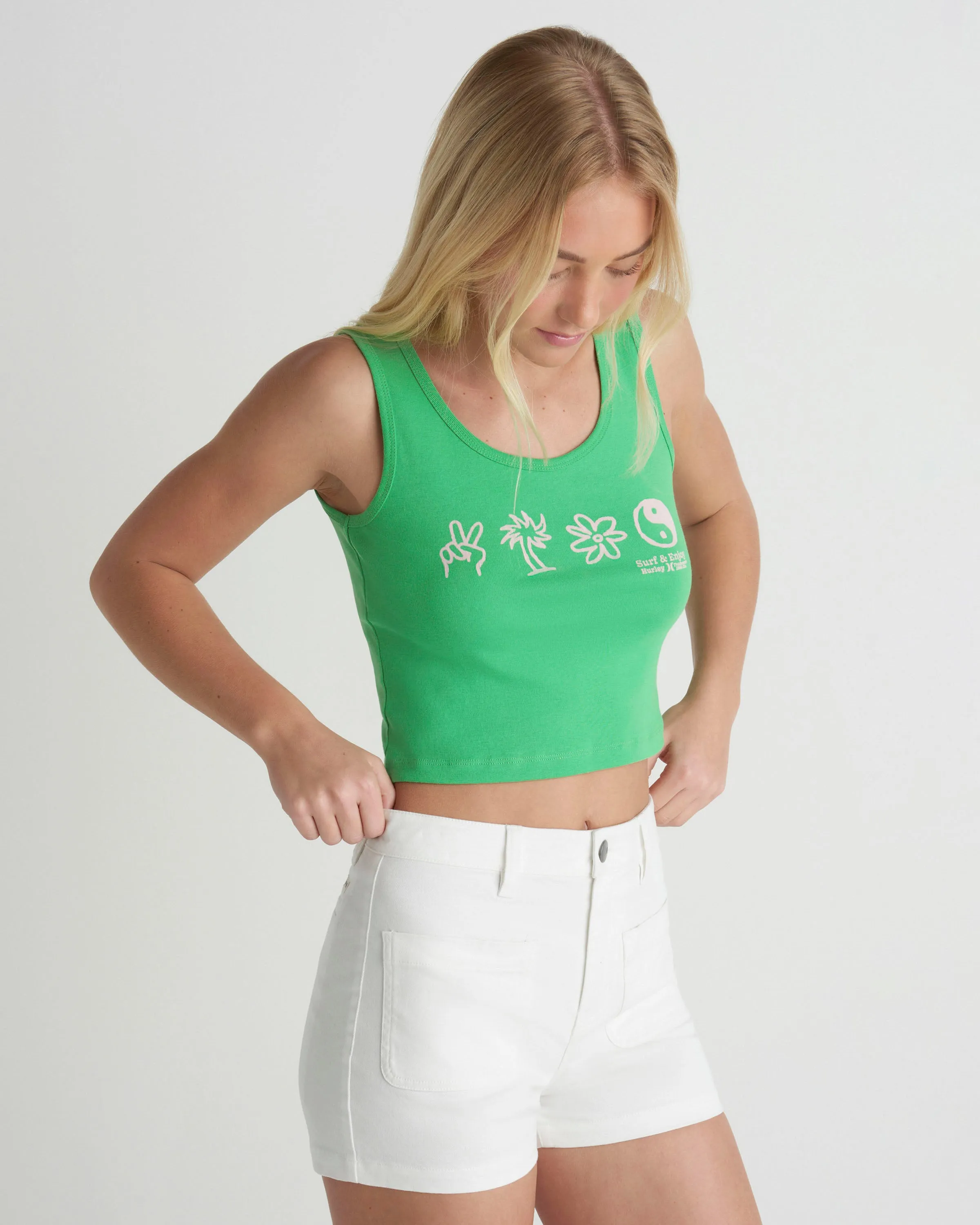 Three Days Scoop Crop Tank sold by Hurley product image thumbnail 3