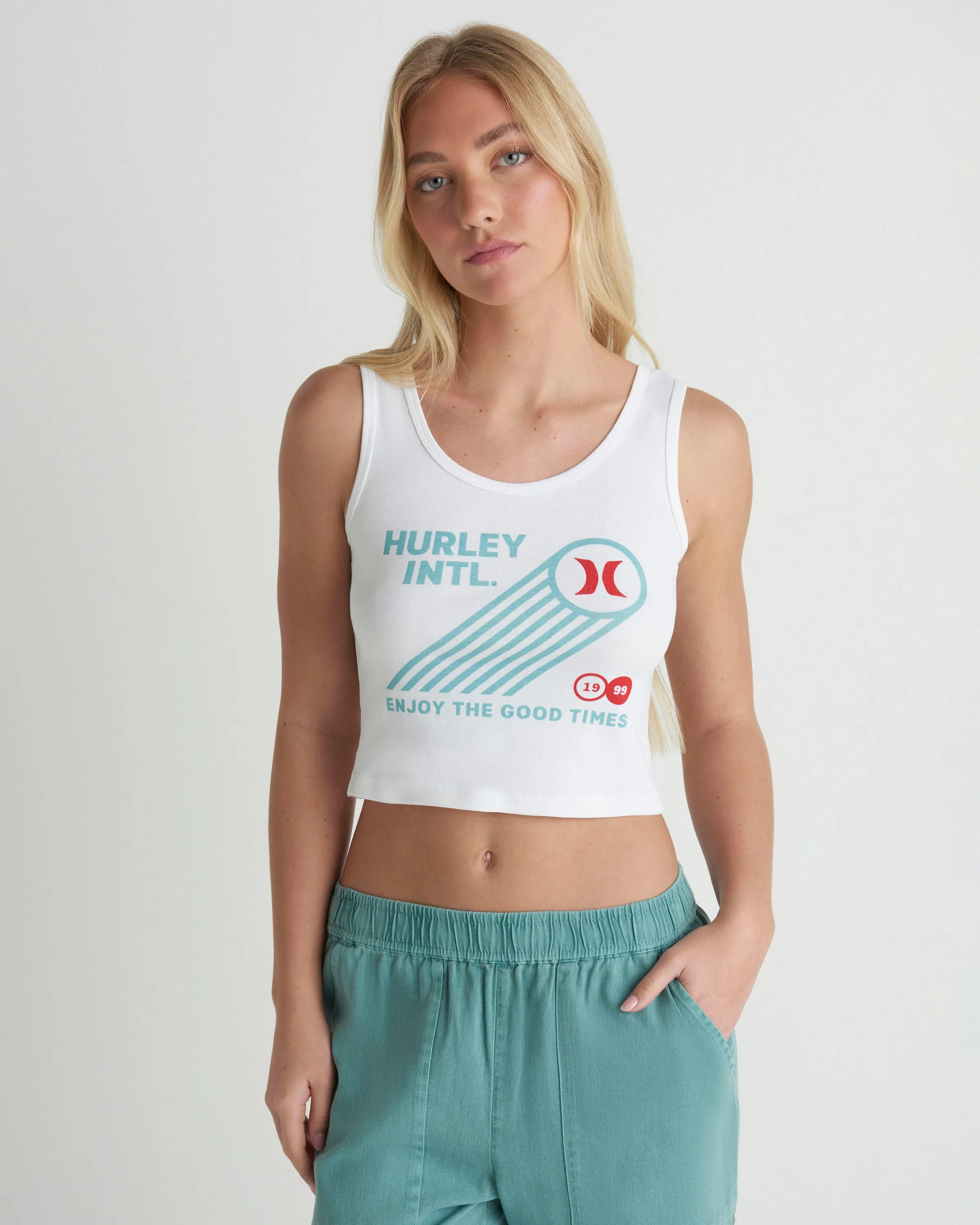 Championship Scoop Crop Tank sold by Hurley
