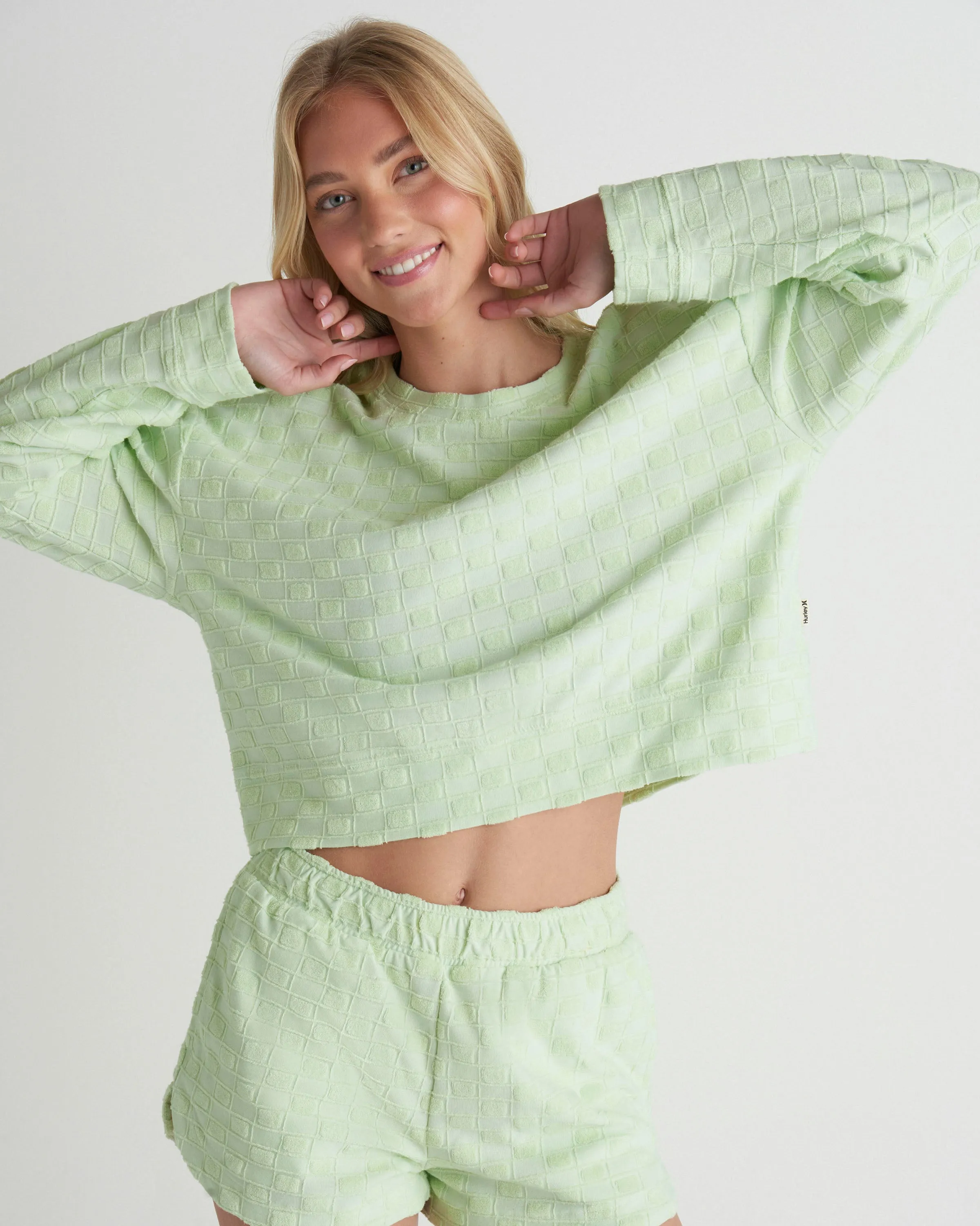 Venice Terry Boxy Crew Sweatshirt sold by Hurley