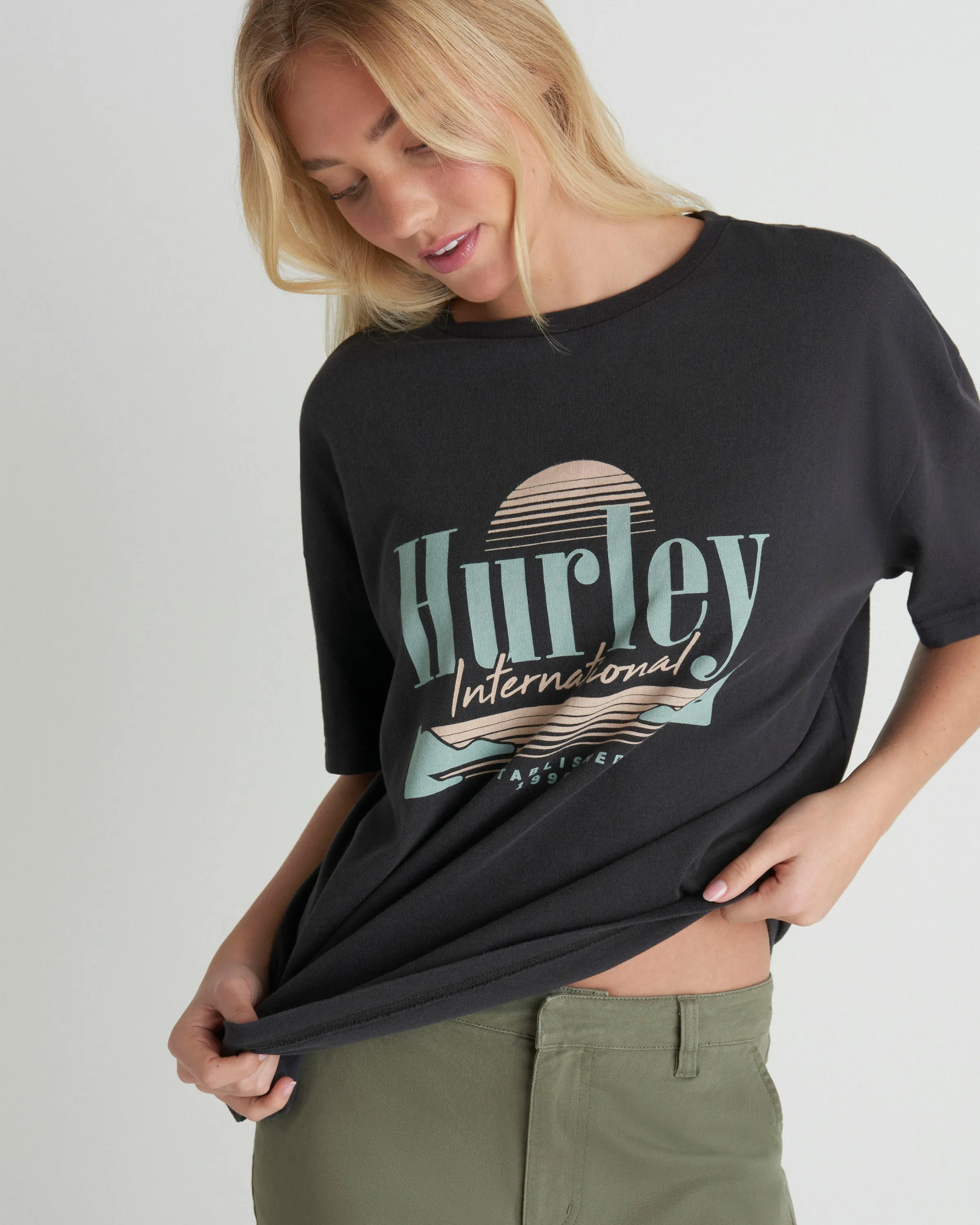 Racquet Boyfriend Tee sold by Hurley product image thumbnail 3