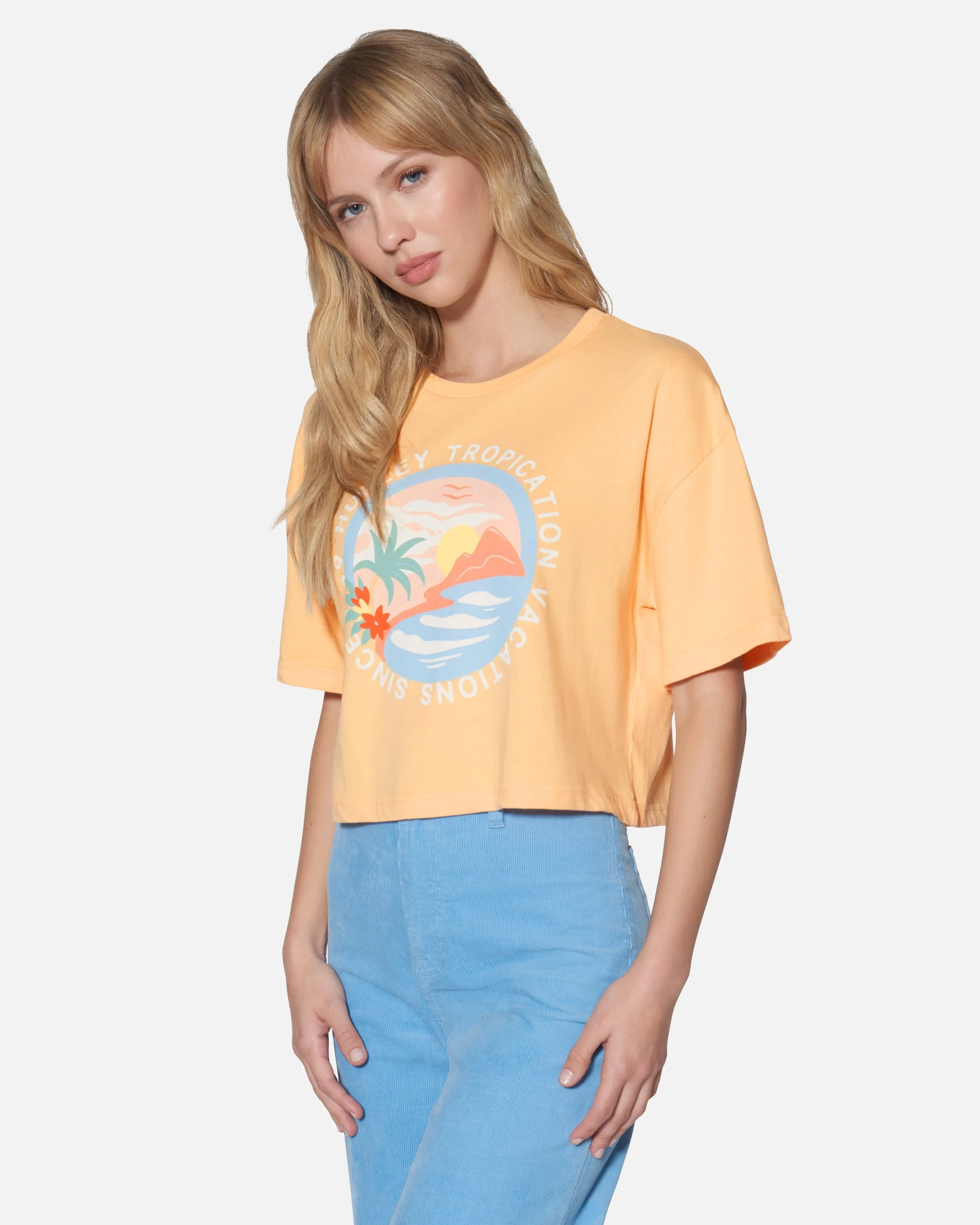 Tropication Boxy Crop Tee sold by Hurley product image thumbnail 3