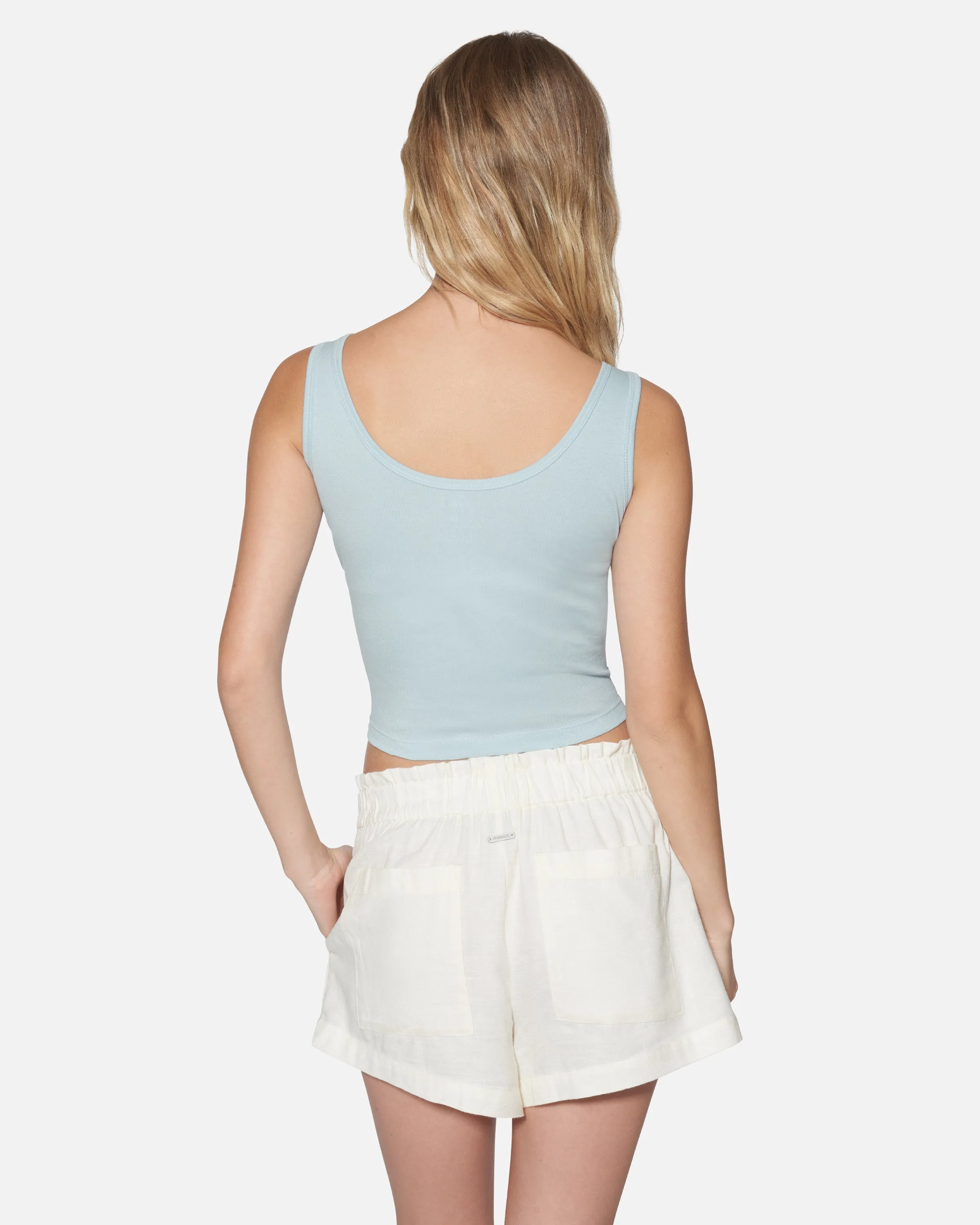 Palm Peaks Scoop Crop Tank sold by Hurley product image thumbnail 2