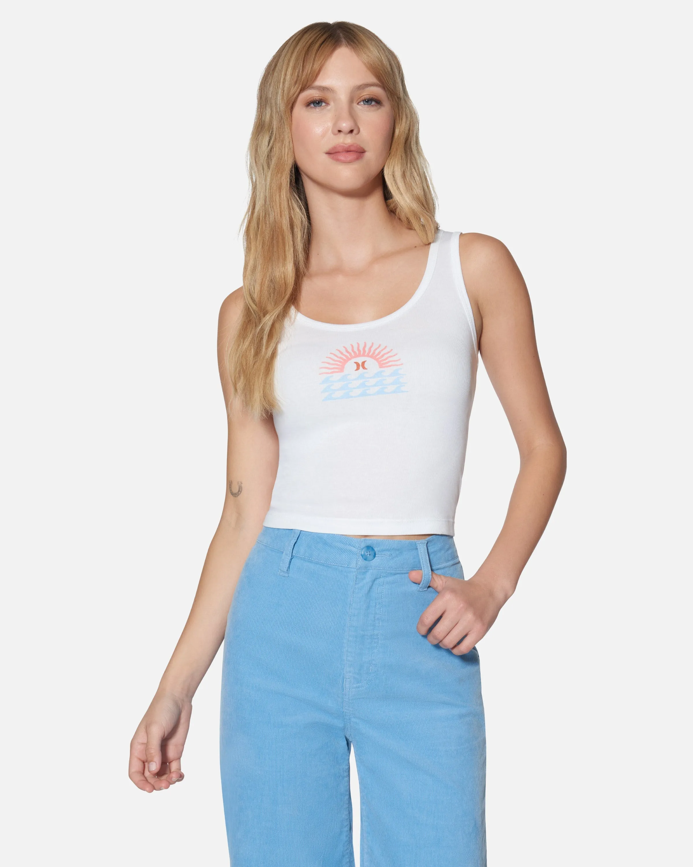 Leisure Scoop Crop Tank sold by Hurley