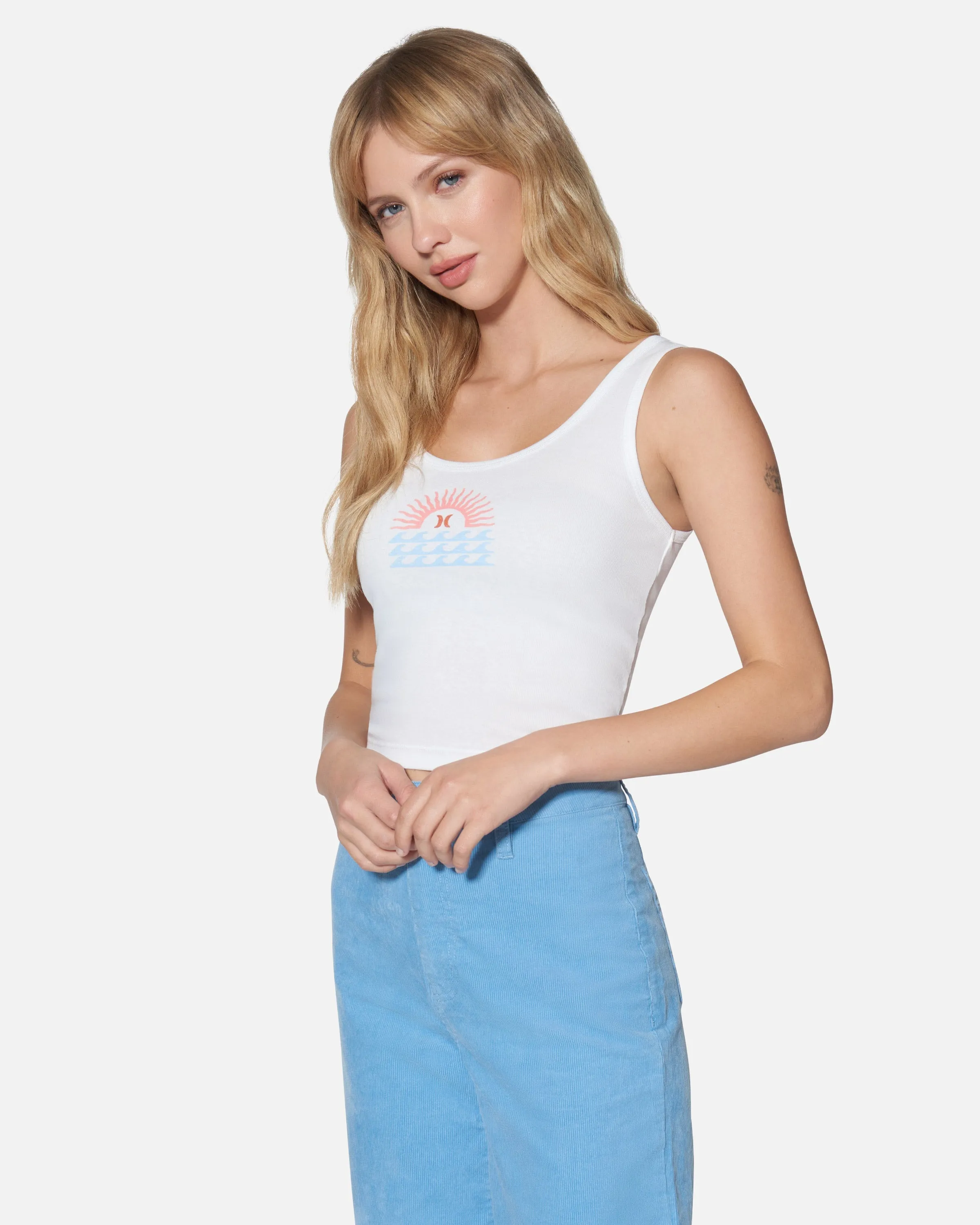 Leisure Scoop Crop Tank sold by Hurley product image thumbnail 3