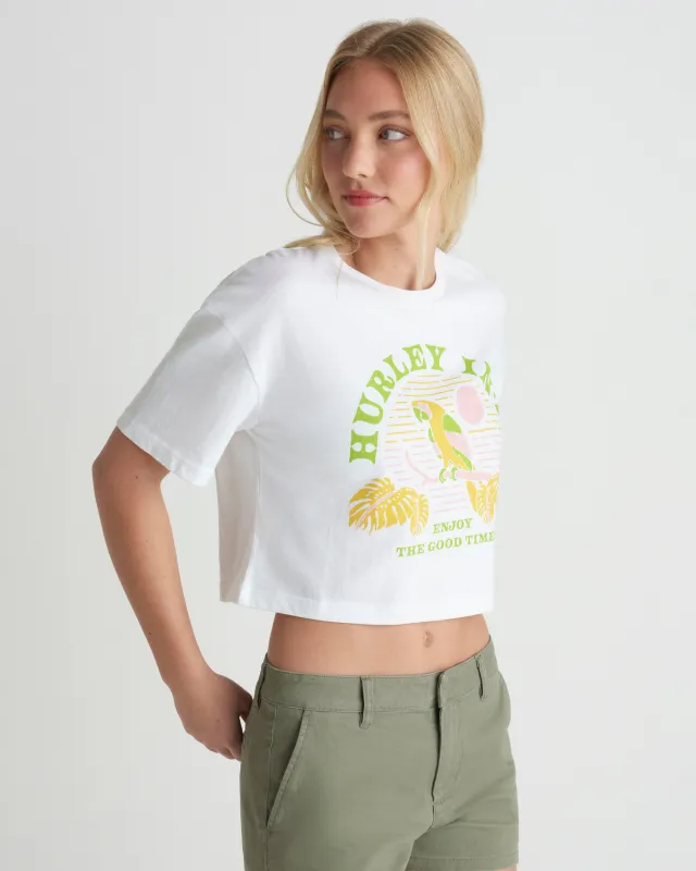 Find Your Coast Boxy Crop Tee sold by Hurley