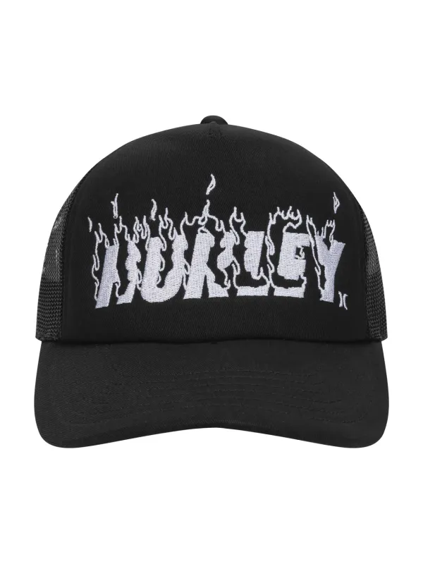 Hurley x Travis Barker Flame Trucker Hat made by Hurley