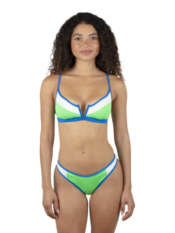 Summer Block V Wire Bralette Bikini Top sold by Hurley