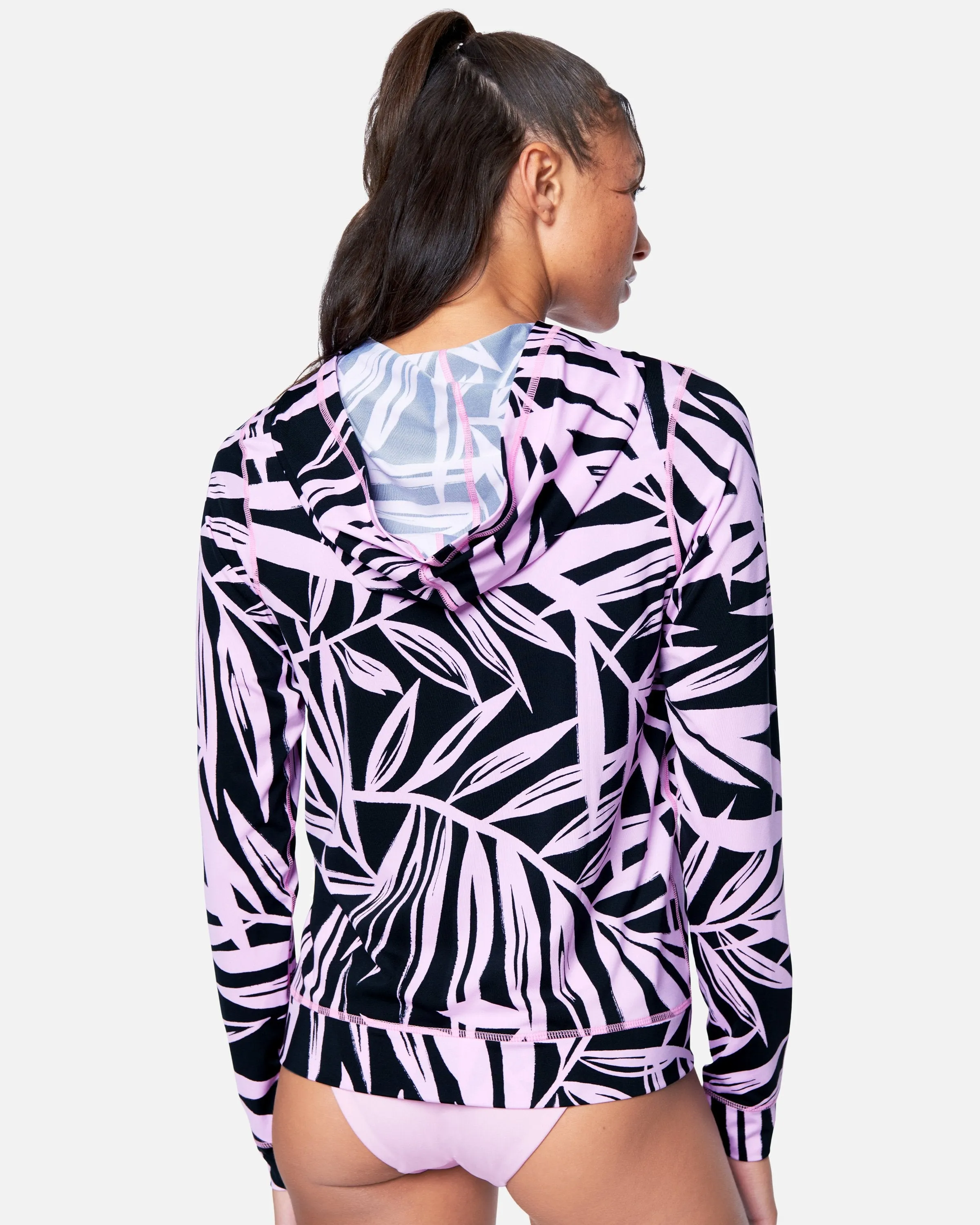 Mystic Leaves Hoodie Zip Rashguard sold by Hurley product image thumbnail 2