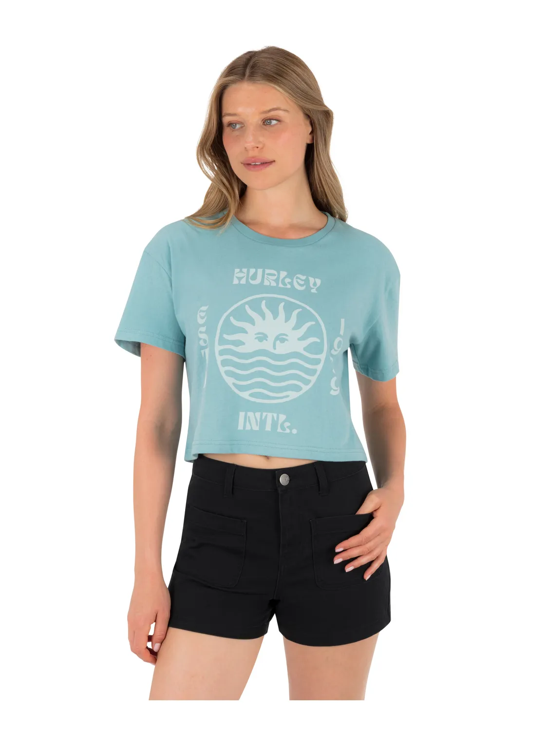 Bliss Boxy Crop Tee sold by Hurley product image thumbnail 3