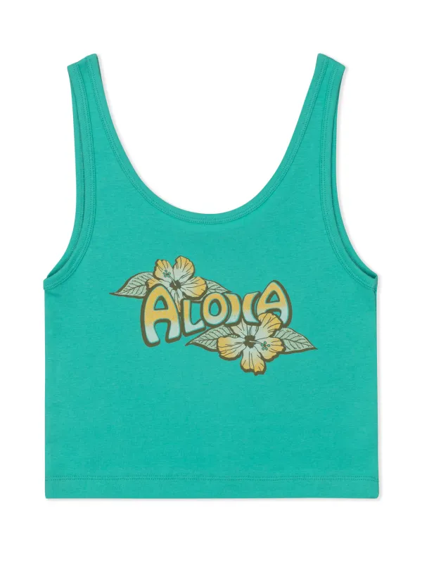 Aloha Scoop Crop Tank sold by Hurley
