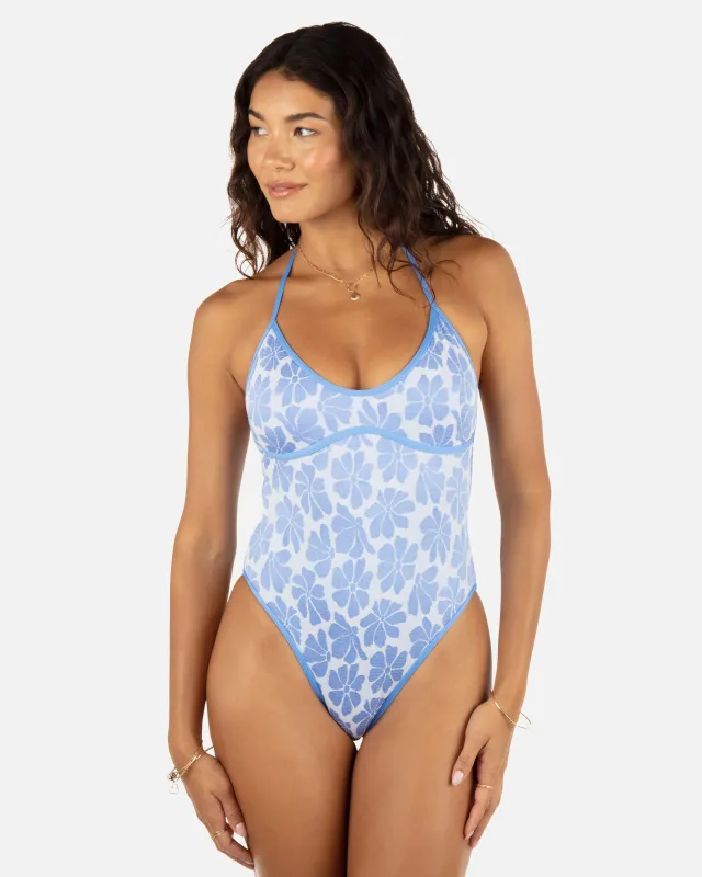 Pua Jaquard Cheeky One Piece sold by Hurley